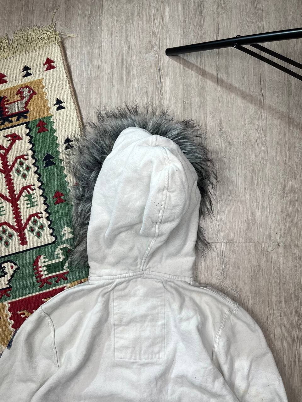 Abercrombie & Fitch × Vintage Vintage Abercrombie Fur Zip Up Y2K Hoodie Size US L / EU 52-54 / 3 - 13 Thumbnail