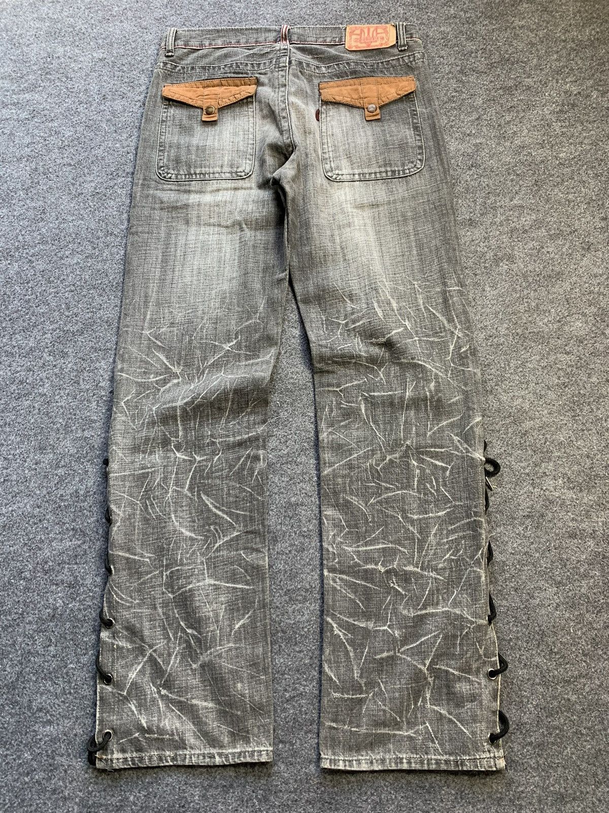 If Six Was Nine × Japanese Brand Flare laces up solberry japanese brand pant Size US 32 / EU 48 - 9 Thumbnail