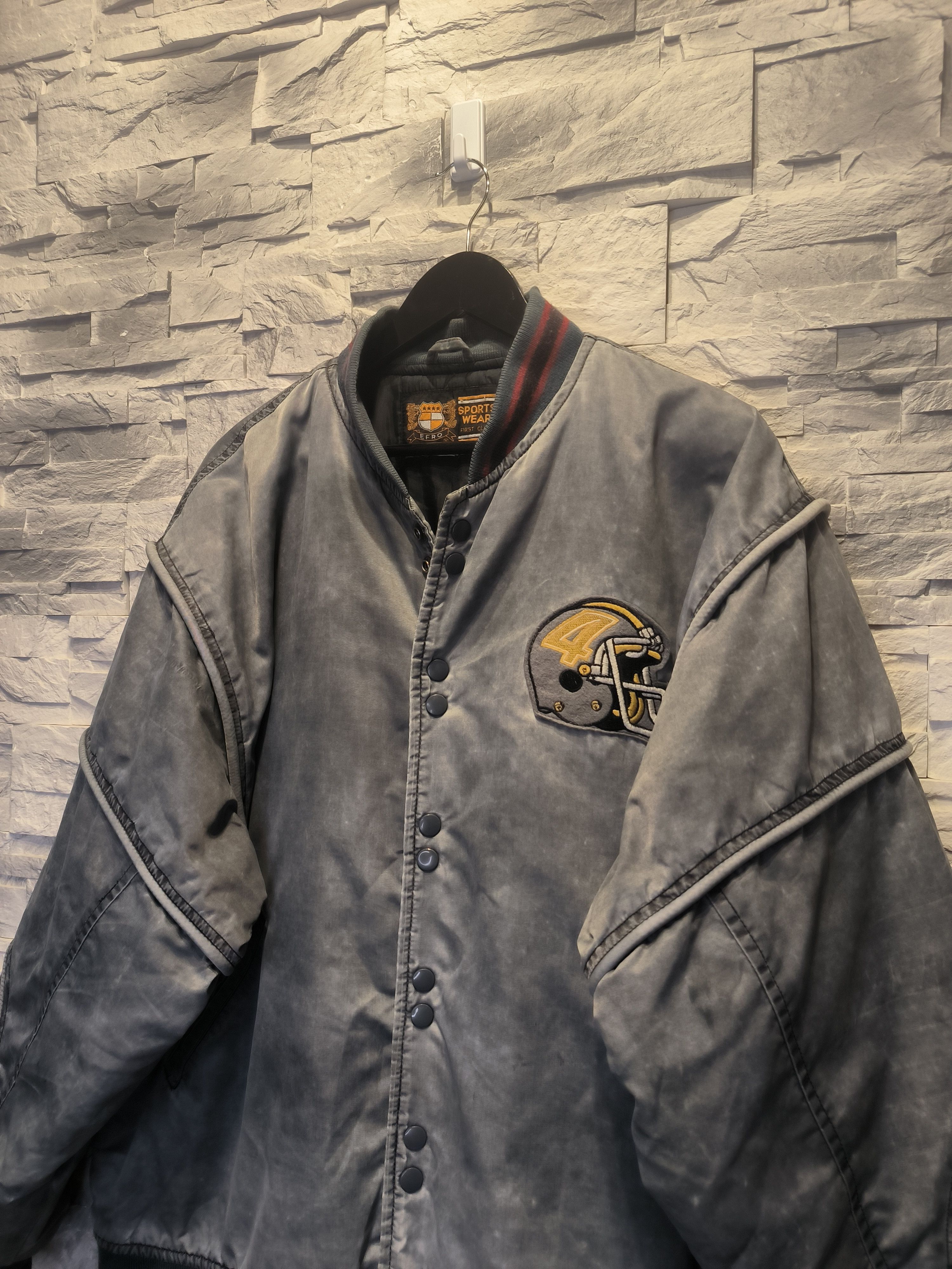 Vintage Vintage Bomber Varsity Jacket Atlanta Lions Efro Sportswear Size US XL / EU 56 / 4 - 4 Thumbnail