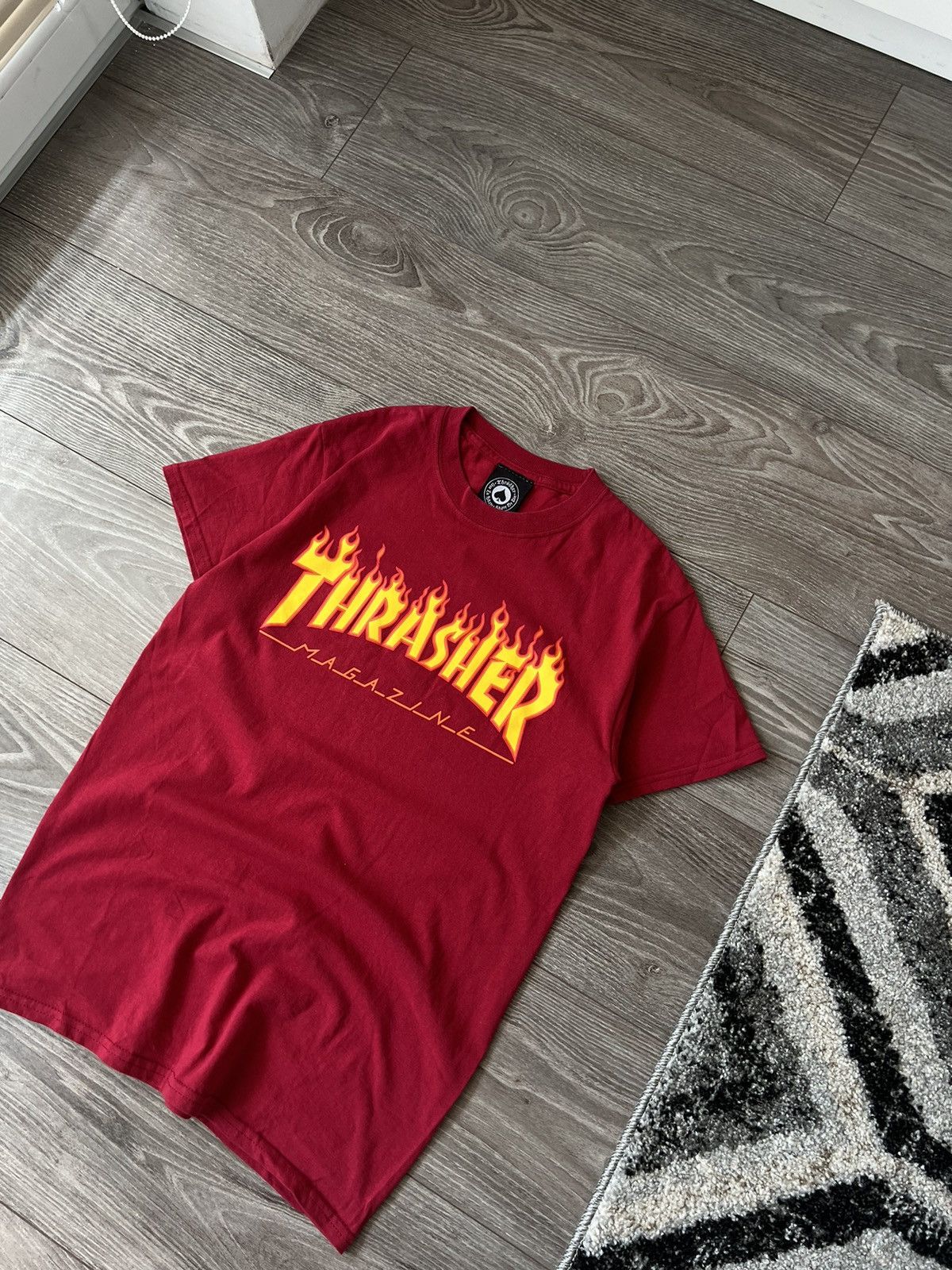 Thrasher ‼️VINTAGE THRASHER ORIGINAL FIRE LOGO USA DRIP STYLE TEE‼️ Size US S / EU 44-46 / 1 - 1 Thumbnail