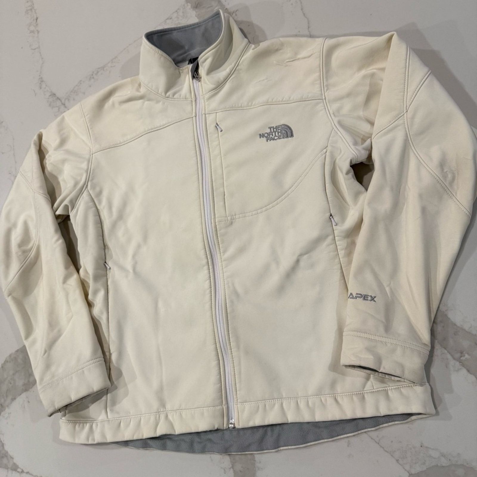 The North Face The North Face Apex Bionic Jacket Women’s Large White Dune Size L / US 10 / IT 46 - 3 Thumbnail
