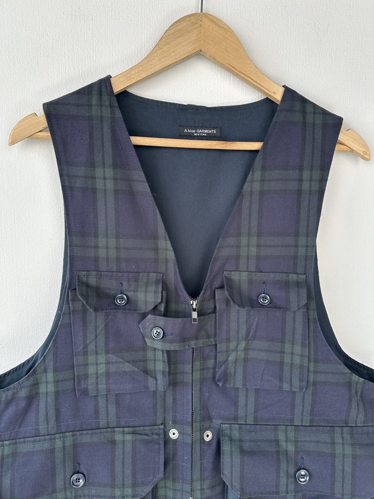 Engineered Garments ENGINEERED GARMENTS x ASPESI A.Blue Blackwatch Game Vest USA Size US M / EU 48-50 / 2 - 7 Thumbnail