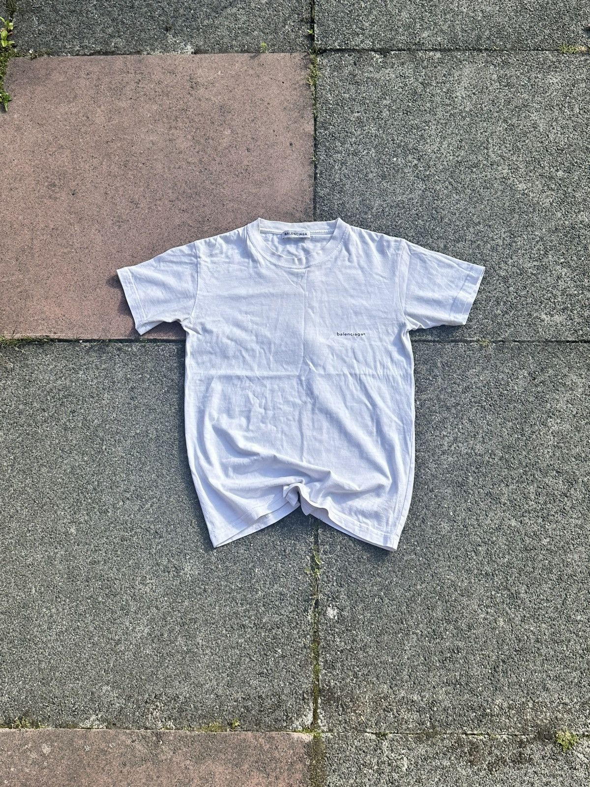 Balenciaga BALENCIAGA 2017 Archetype white Cotton Logo Tee Size US XS / EU 42 / 0 - 2 Thumbnail