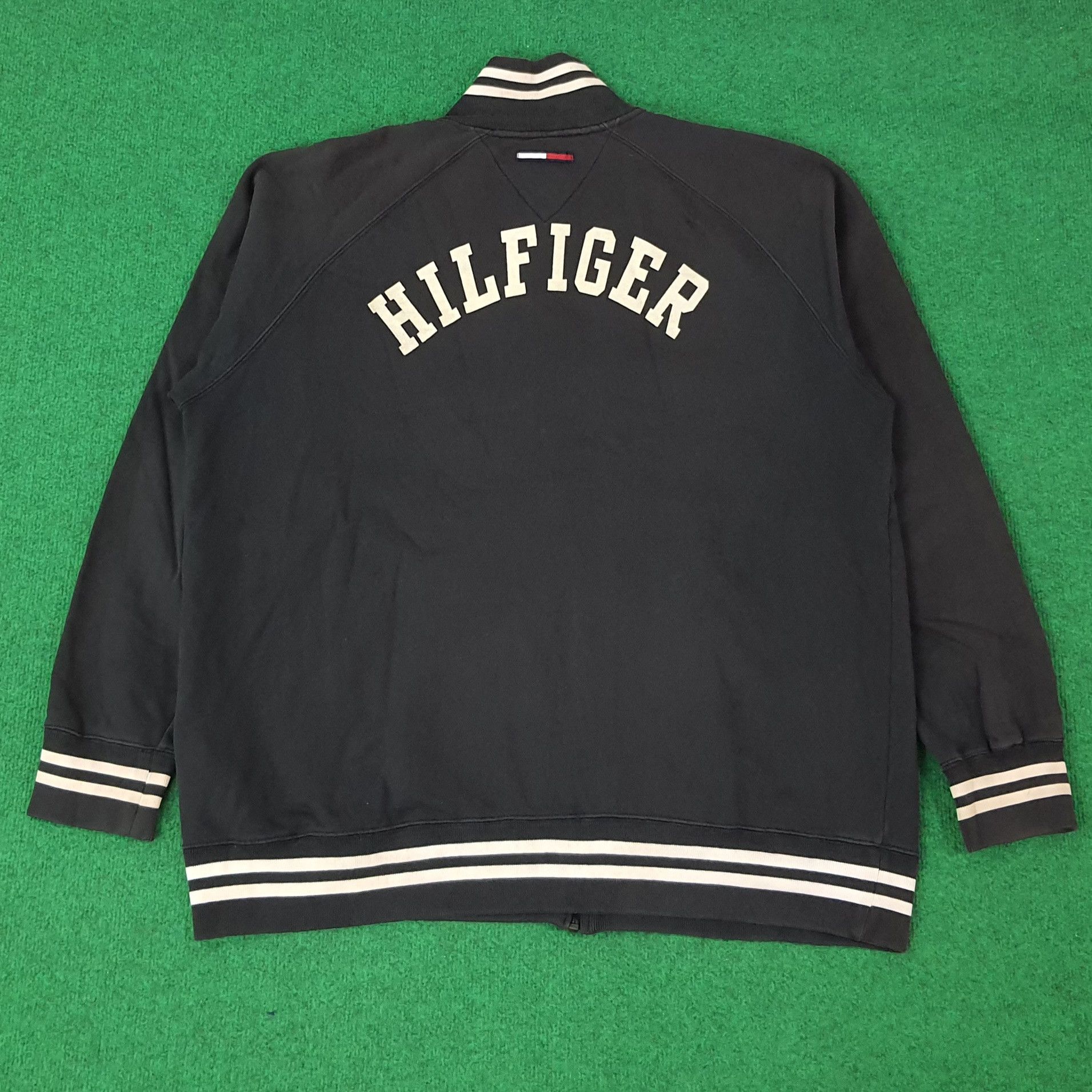 Tommy Jeans Vintage Tommy Jeans Hilfiger Zipper Sweatshirt C255N11 Size US XL / EU 56 / 4 - 1 Thumbnail