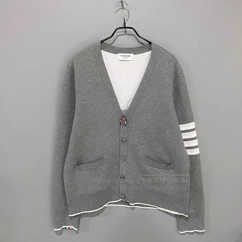Thom Browne Thom Browne Little Lion Color Label Four Stripe Knit Cardi Size US XL / EU 56 / 4 - 1 Thumbnail