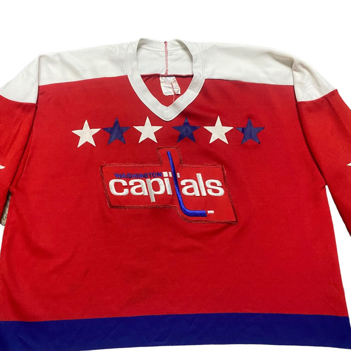 NHL Vintage 80s Washington Capitals Jersey Size US M / EU 48-50 / 2 - 3 Thumbnail