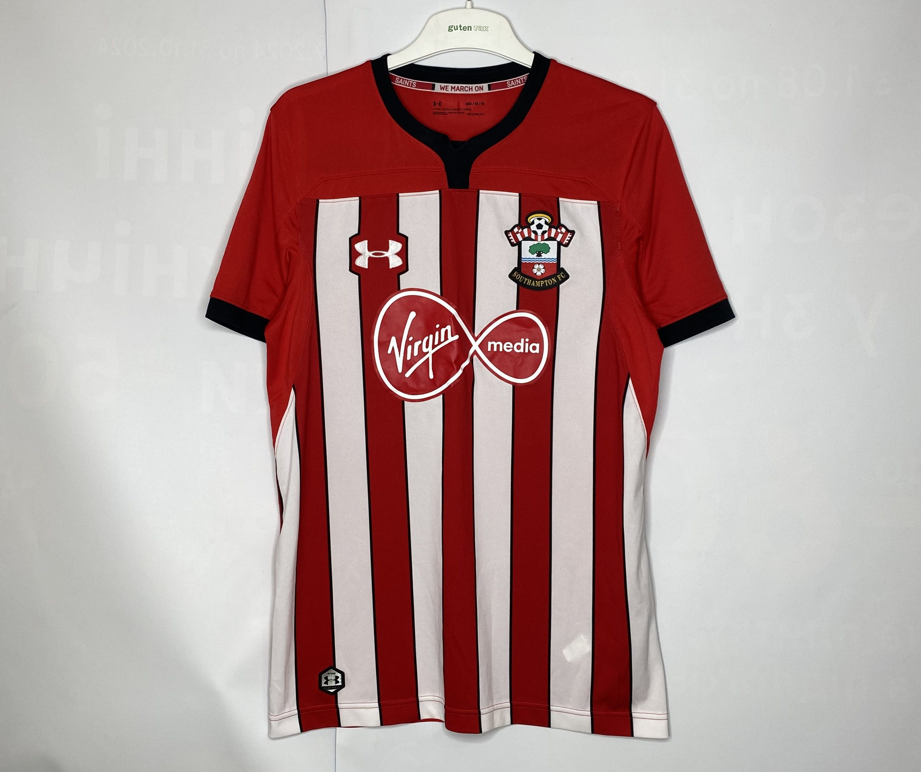 Under Armour SOUTHAMPTON 2018 2019 HOME FOOTBALL SHIRT SOCCER JERSEY Size US M / EU 48-50 / 2 - 1 Thumbnail