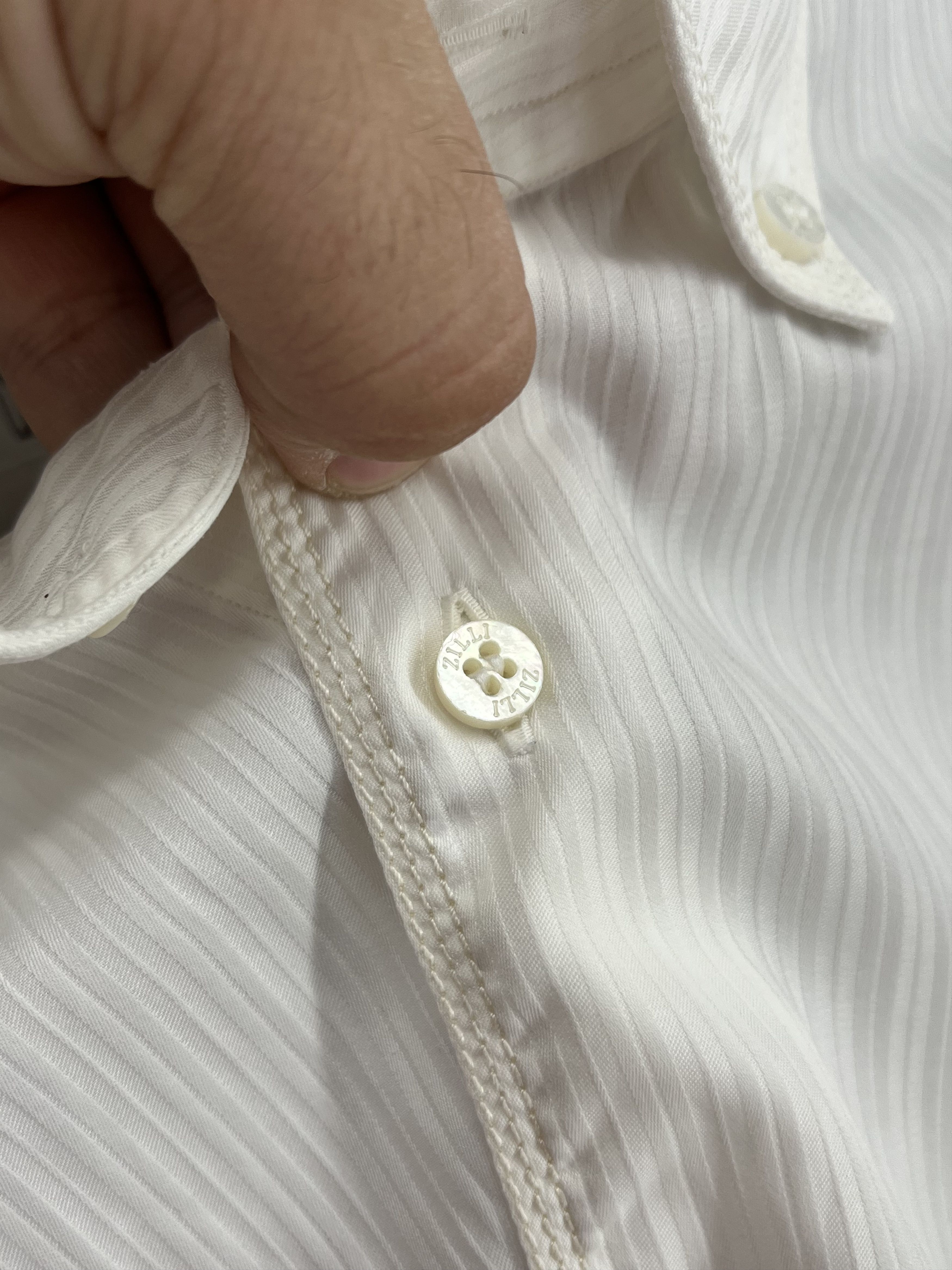 Zilli Zilli White Formal Shirt Long Sleeve Luxury Size US S / EU 44-46 / 1 - 6 Thumbnail