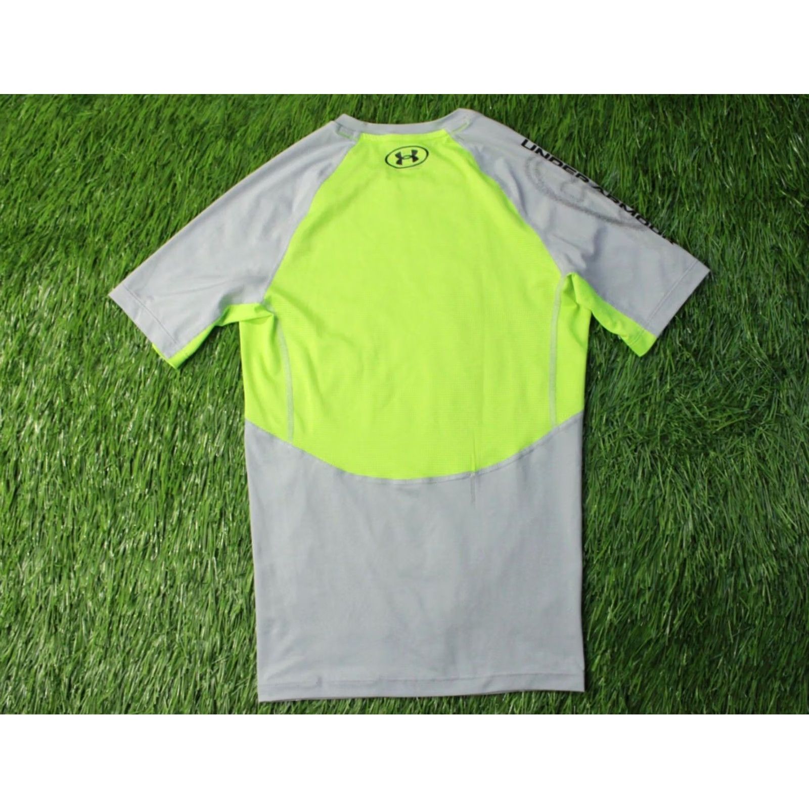 Under Armour Under Armour HeatGear Shirt Men Training Compression Jersey Tee S Gray and Neon Shirt Men Regular XS? Size US S / EU 44-46 / 1 - 2 Thumbnail