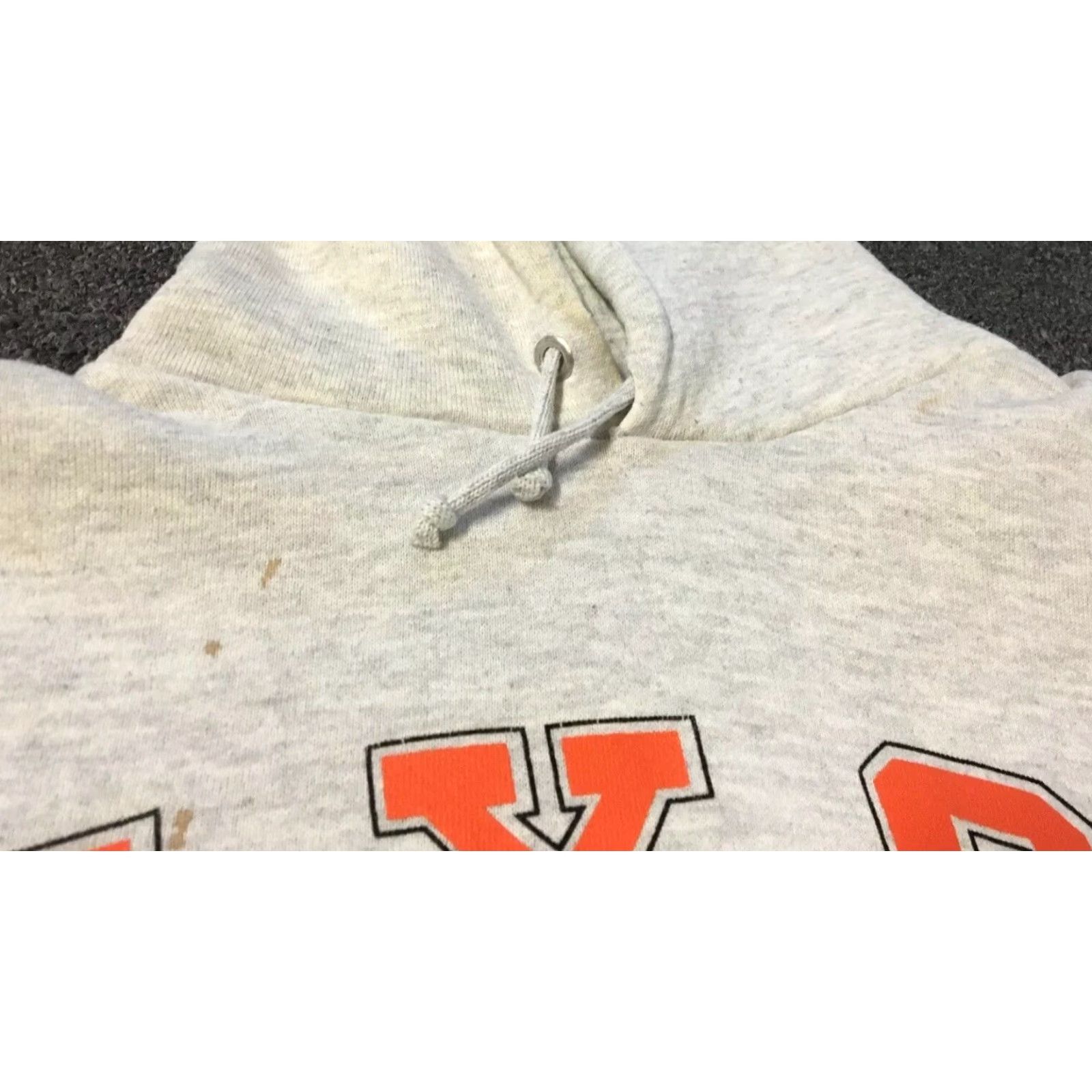 Jerzees VINTAGE 90s EYC Football Faded Hoodie XXL USA Falcons Grunge Track Sports School PE Hoodie Mens Gray Size US XXL / EU 58 / 5 - 3 Thumbnail