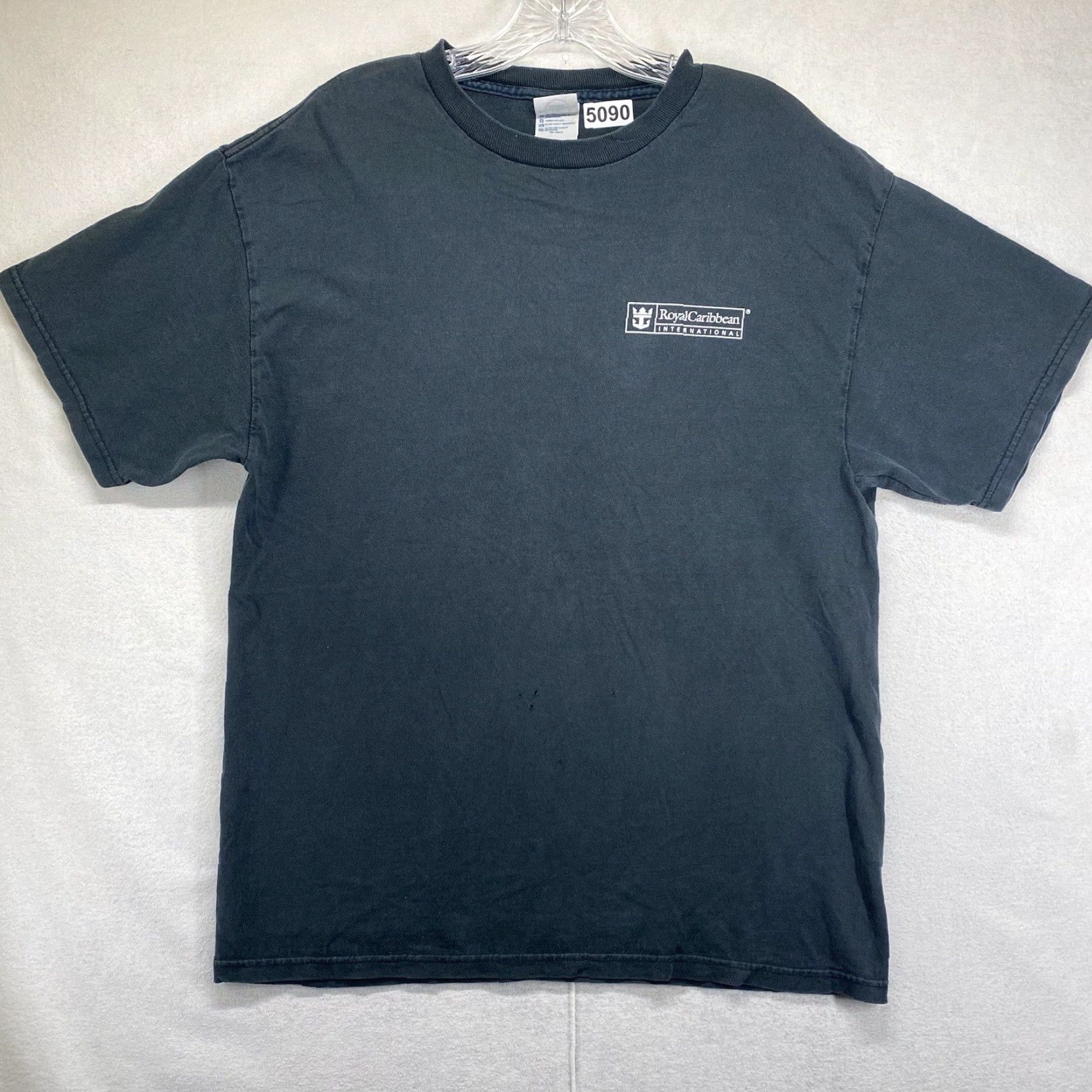 Delta VINTAGE Royal Caribbean T-Shirt 50s Cars Mens Large Faded Black Graphic Classic Music Size US L / EU 52-54 / 3 - 3 Thumbnail