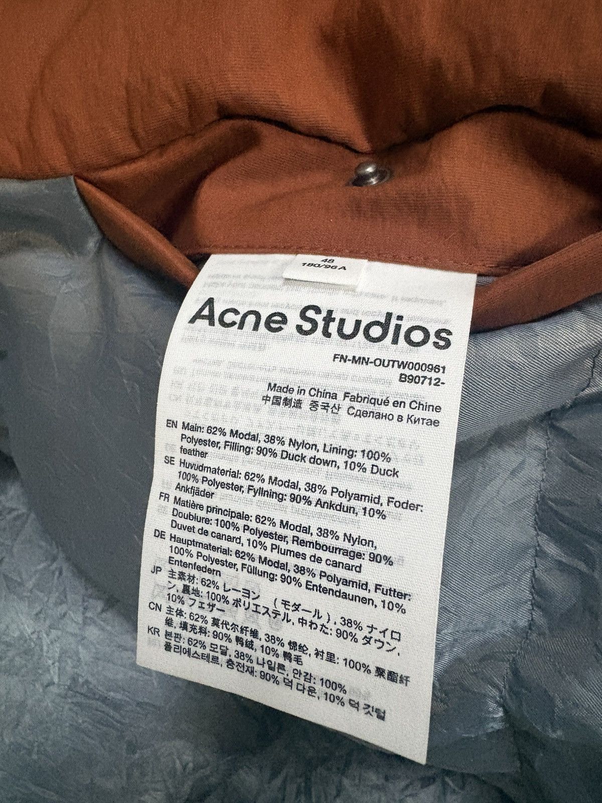 Acne Studios Acne Studios Jacket Orange Size US M / EU 48-50 / 2 - 5 Thumbnail