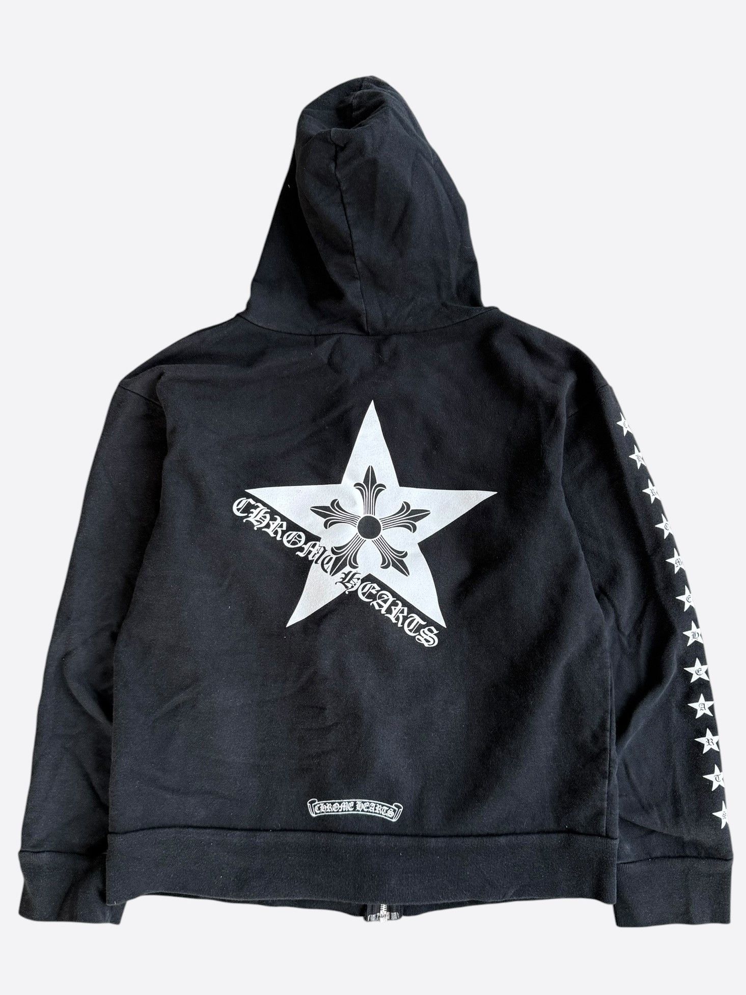 Chrome Hearts Chrome Hearts Black & White Star Logo Zip Up Hoodie Size US S / EU 44-46 / 1 - 2 Thumbnail