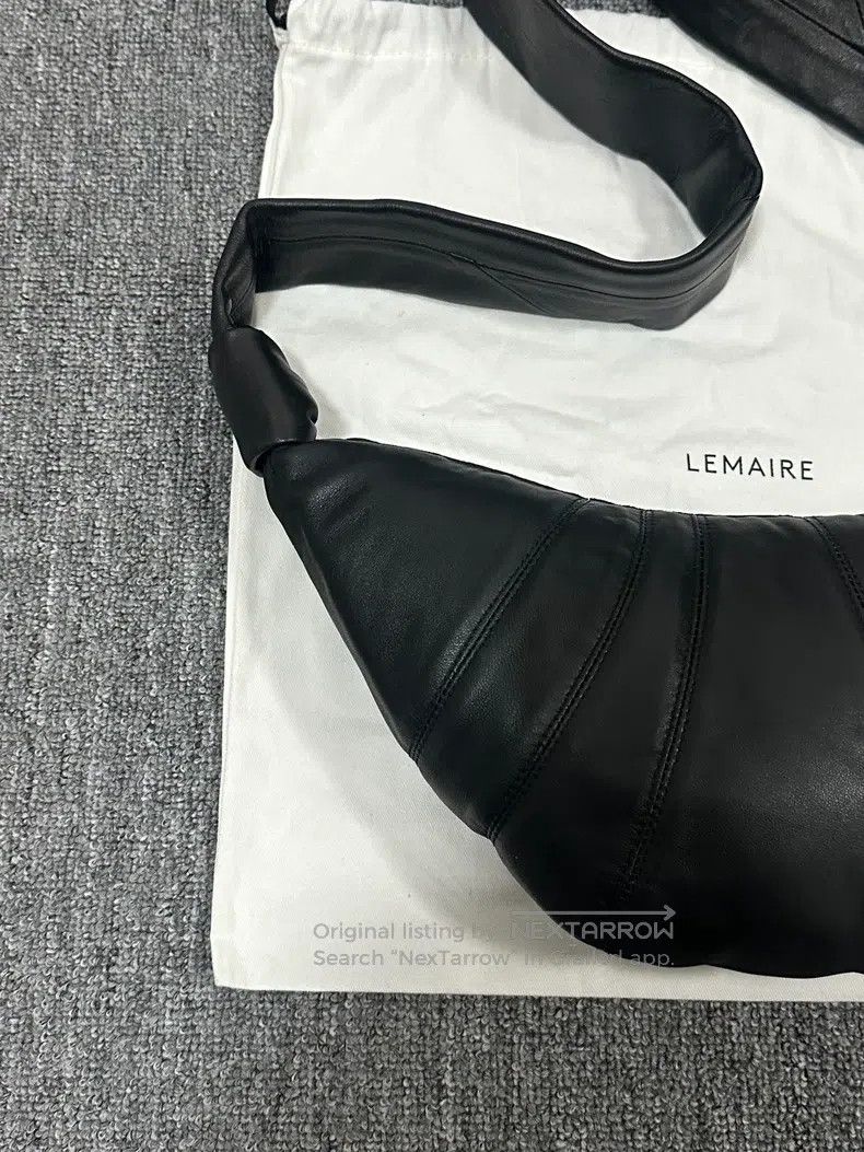 Lemaire LEMAIRE Small Black Leather Horn Bag Size ONE SIZE - 2 Thumbnail