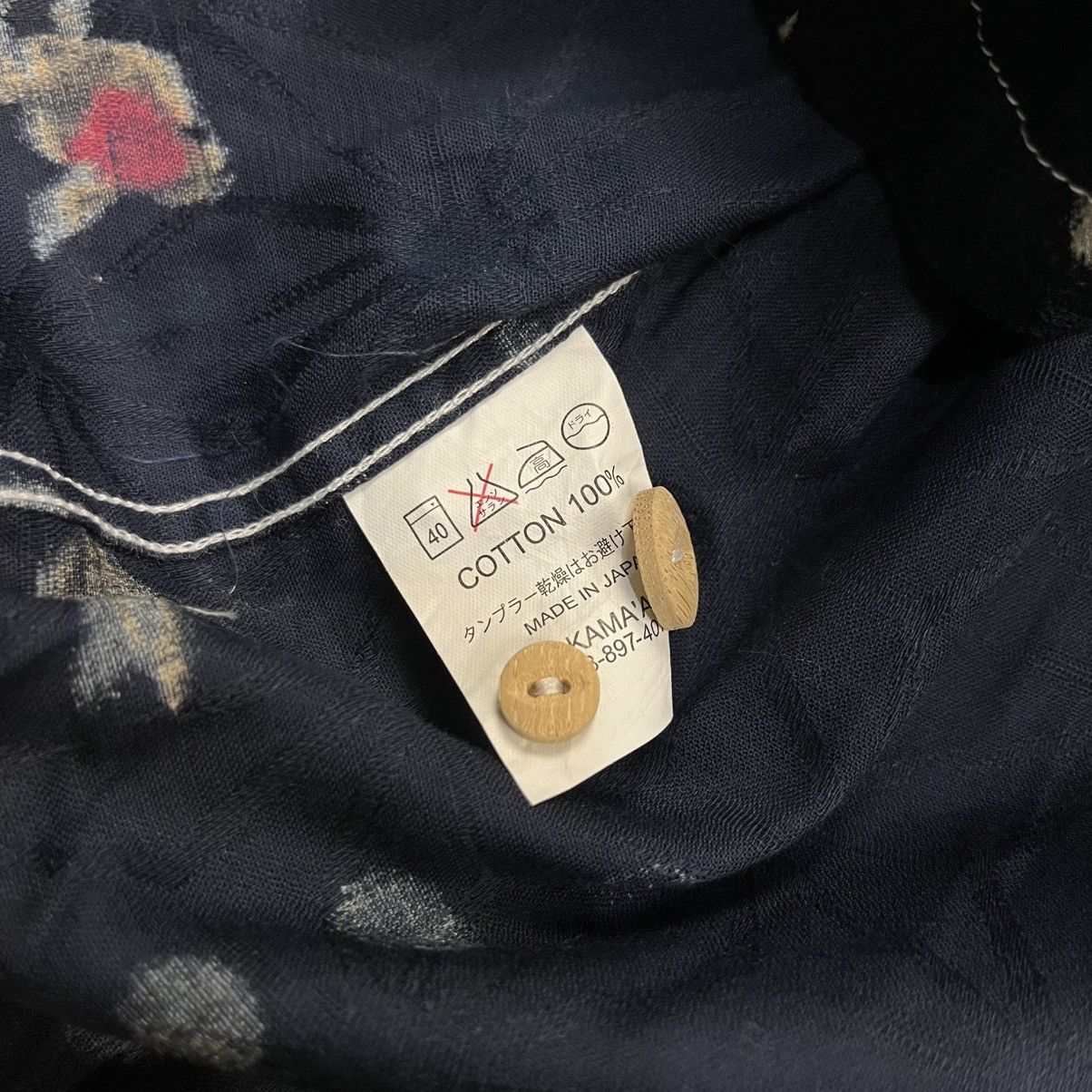 20471120 2000s Kamaloha - Koi Blurp Limited Edition Indigo Shirt Size US M / EU 48-50 / 2 - 8 Thumbnail