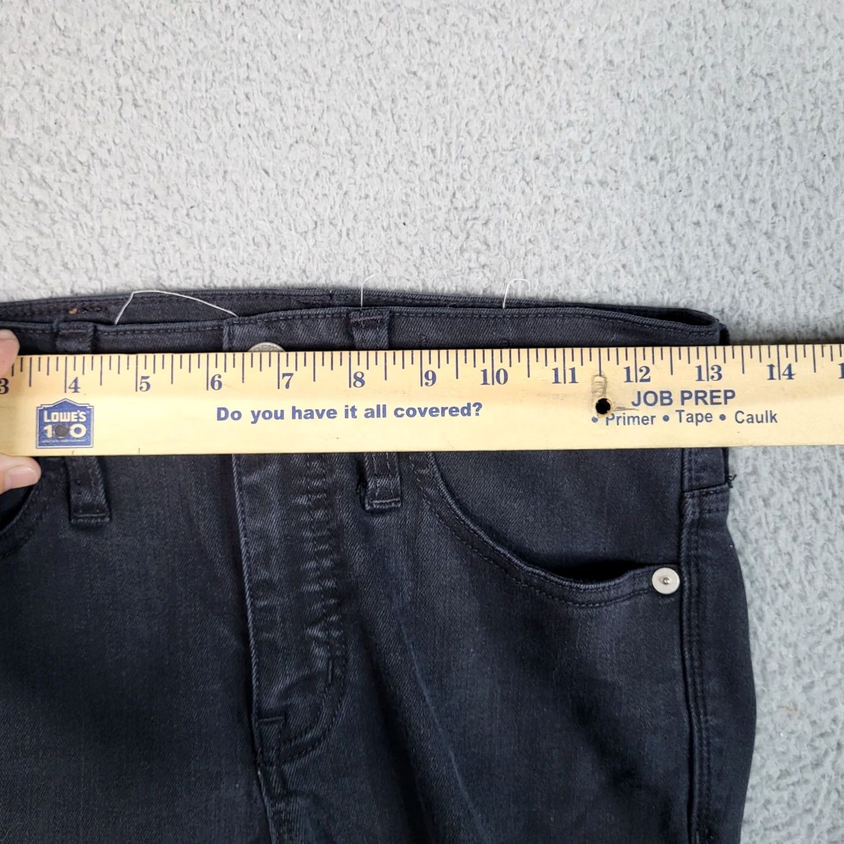 Madewell Madewell Jeans Skinny Black 25 9" High Rise Regular Rise Women Denim Cotton Polyester Lyocell Elastane Button Belted Solid Mid Vintage No N/A Size 42" / US 20 - 4 Thumbnail
