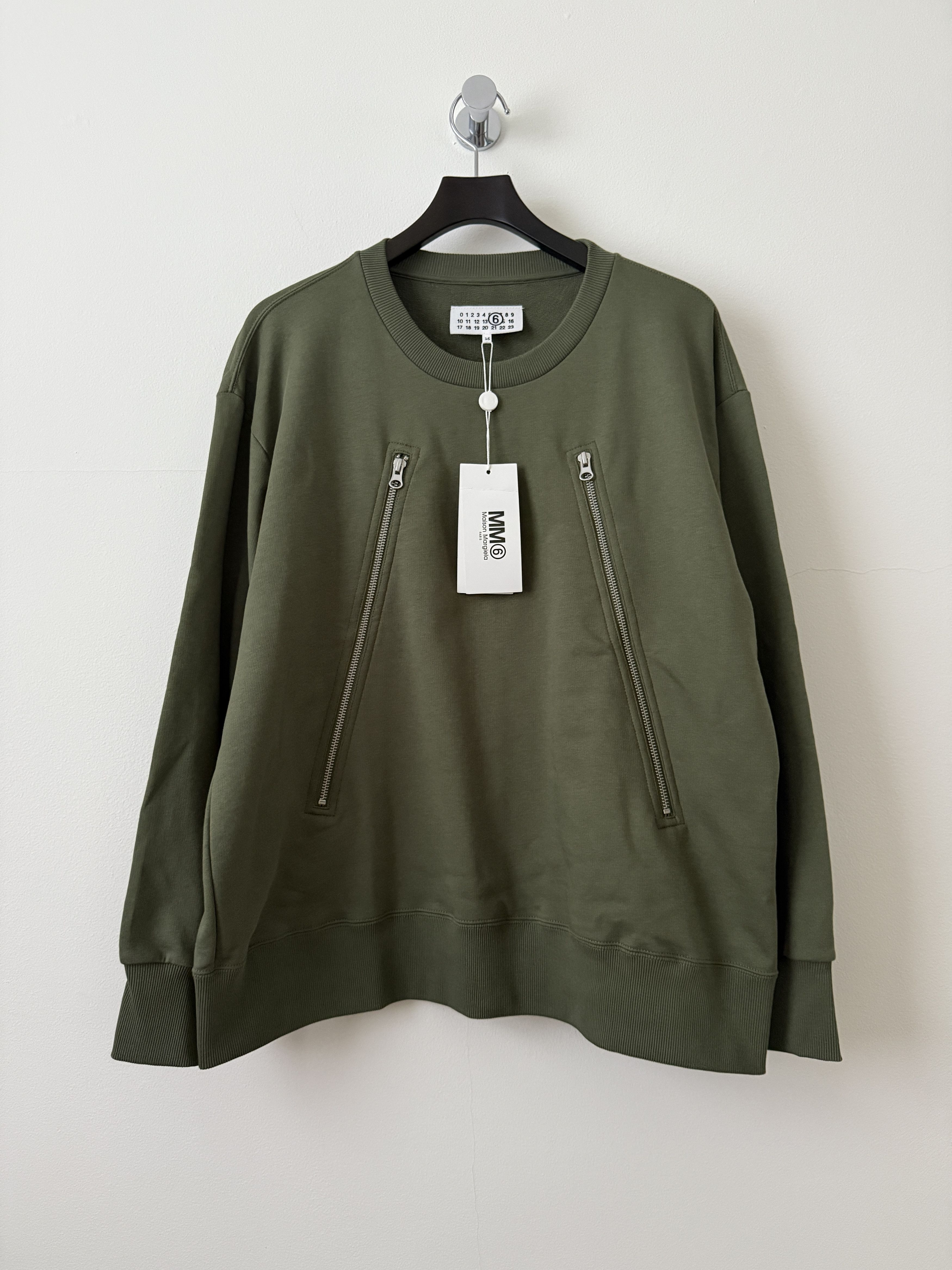 Maison Margiela MM6 5 Zip Crewneck Size US M / EU 48-50 / 2 - 1 Thumbnail