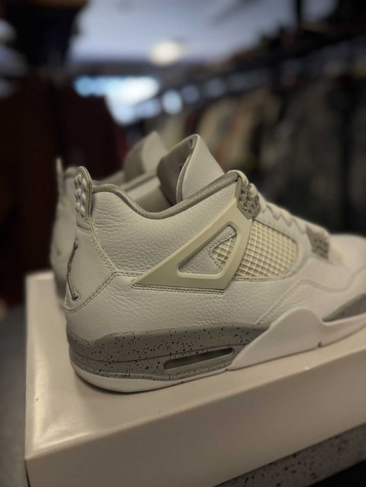 Jordan Brand × Nike Jordan 4 White Oreo 2021 (CT8527-100) Size 12 W Box Size US 12 / EU 45 - 4 Thumbnail