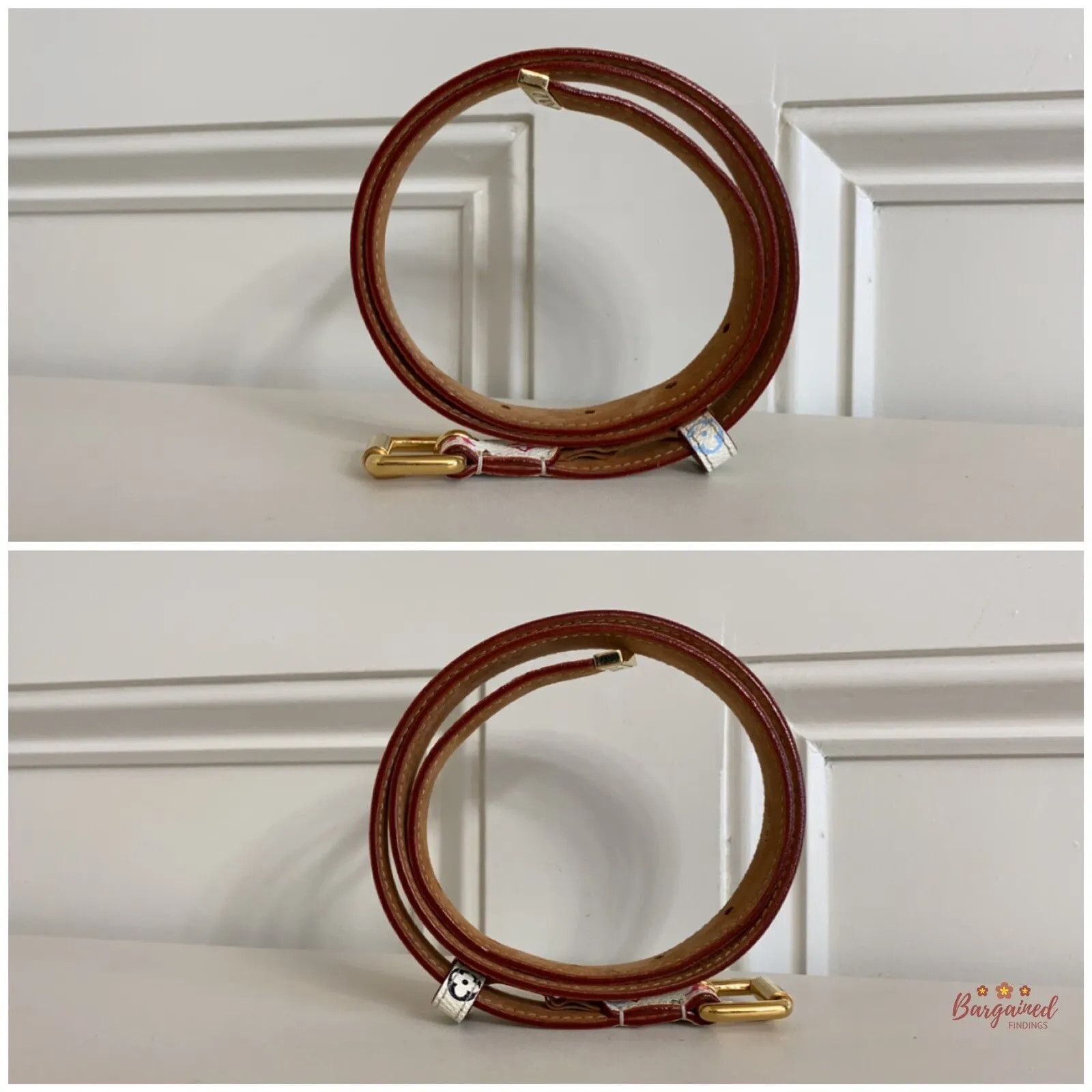 Louis Vuitton × Takashi Murakami Louis Vuitton Multicolor Monogram Coated Canvas Leather Belt Size ONE SIZE - 7 Thumbnail