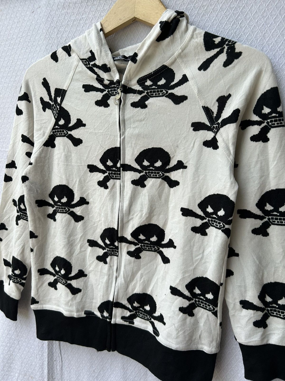 Japanese Brand Japanese zip skull hoodie knitwear lgb Ifsix styled Size US S / EU 44-46 / 1 - 3 Thumbnail