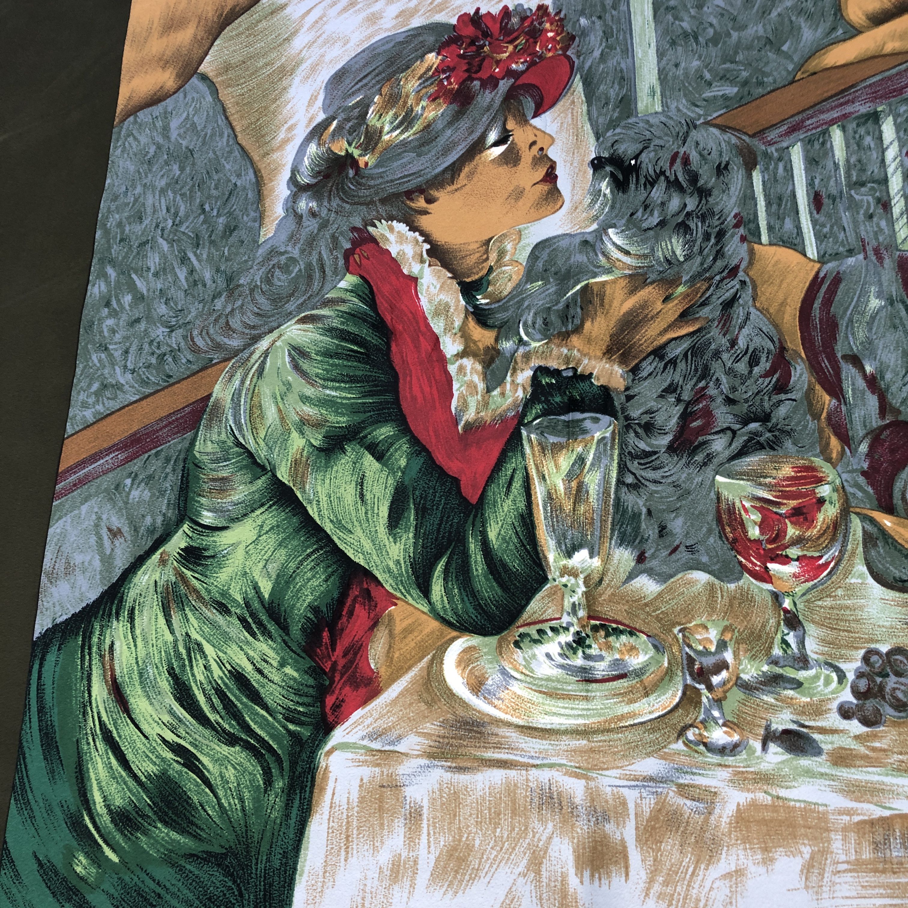 Vintage Remoy D'Urville Art Silk Scarf M1244 Size ONE SIZE - 4 Thumbnail