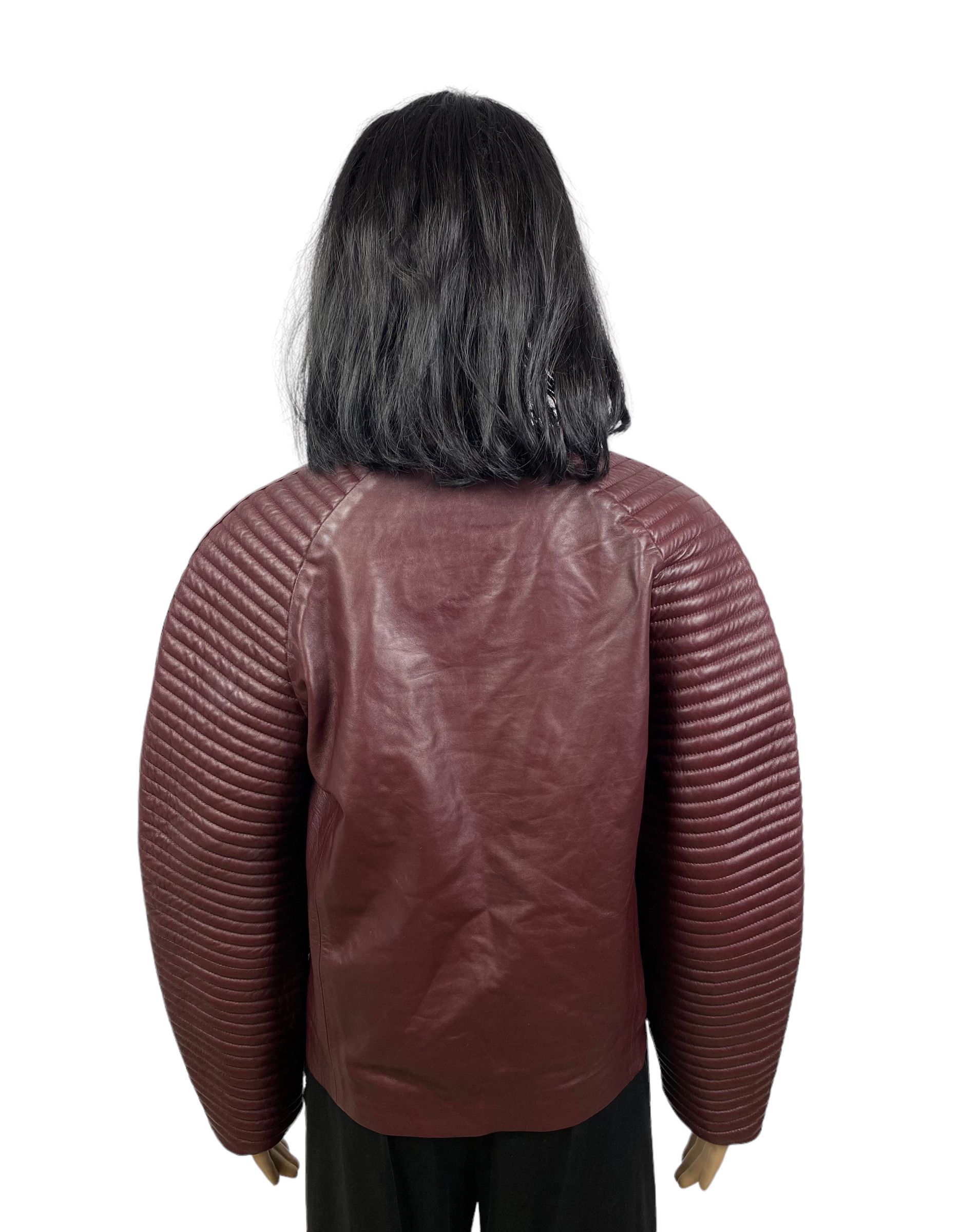 Designer HAKAAN genuine leather structure womens jacket size 34 Size XS / US 0-2 / IT 36-38 - 5 Thumbnail