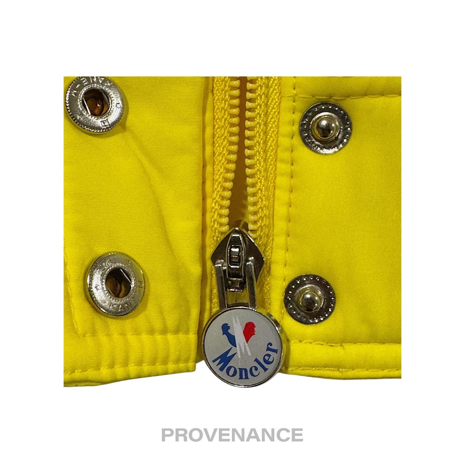 Moncler 🔴 Moncler Logo Light Ski Jacket Coat - Yellow L Hood Size US L / EU 52-54 / 3 - 11 Thumbnail