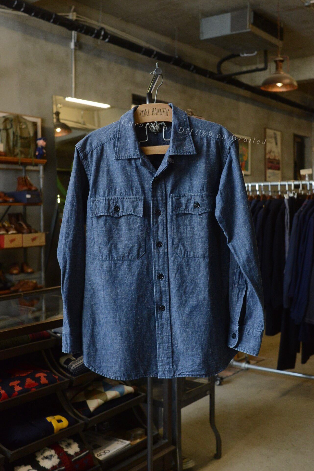 BLACK SIGN Black Sign Made in Japan Denim Shirt Size US M / EU 48-50 / 2 - 1 Thumbnail