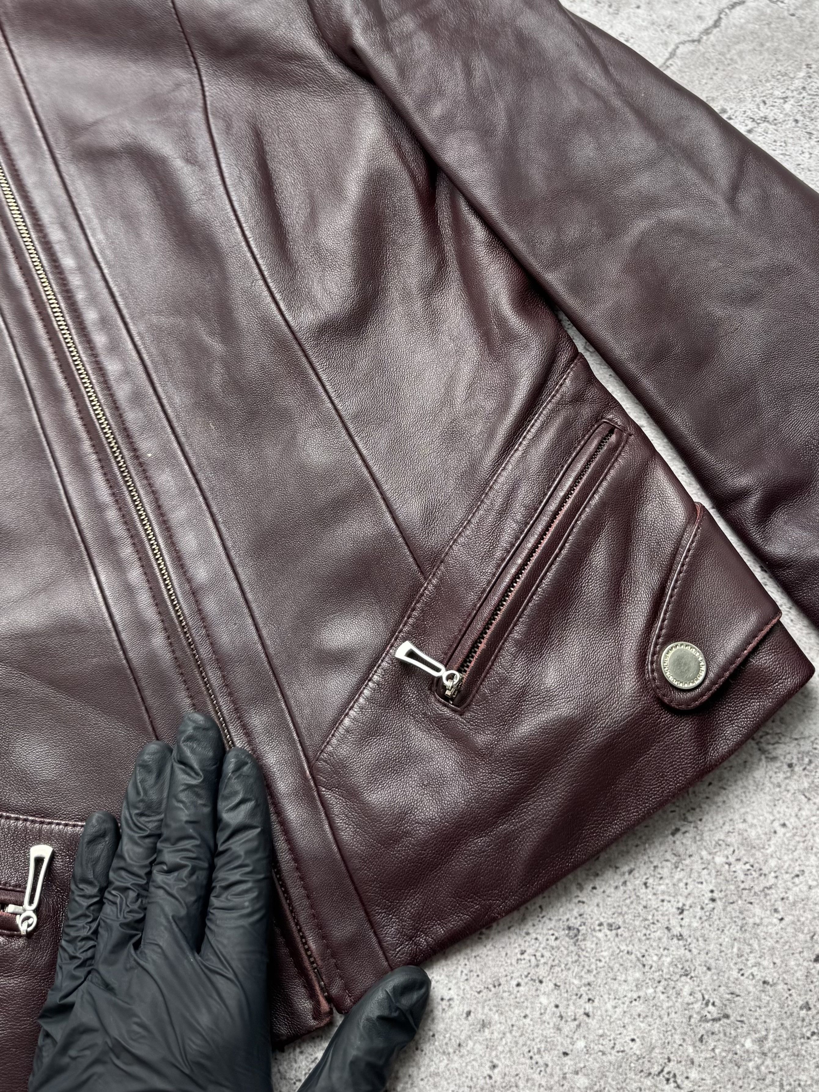Vintage Vintage Cropped Leather Jacket C5(V402) Size S / US 4 / IT 40 - 4 Thumbnail