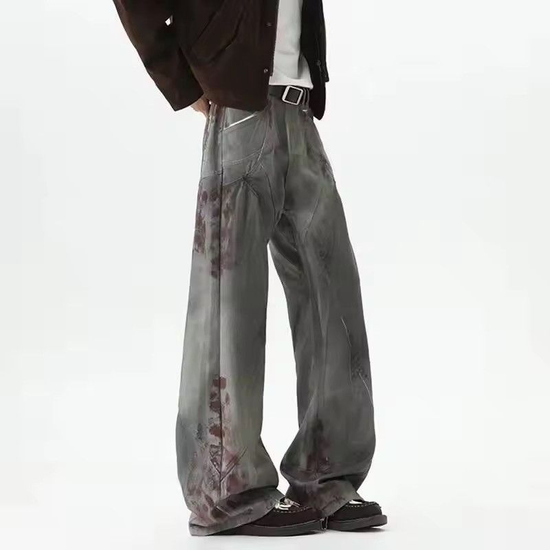 Japanese Brand Archive Style Washed Gray Flared Denim Trousers Size US 29 - 3 Thumbnail