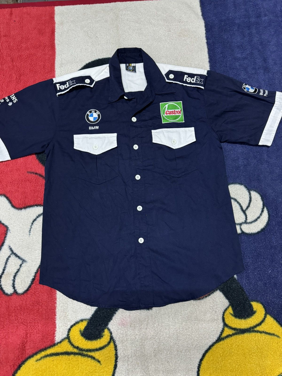 Bmw × Racing BMW WILLIAMS F1 TEAM WORK SHIRT CASTROL | Grailed