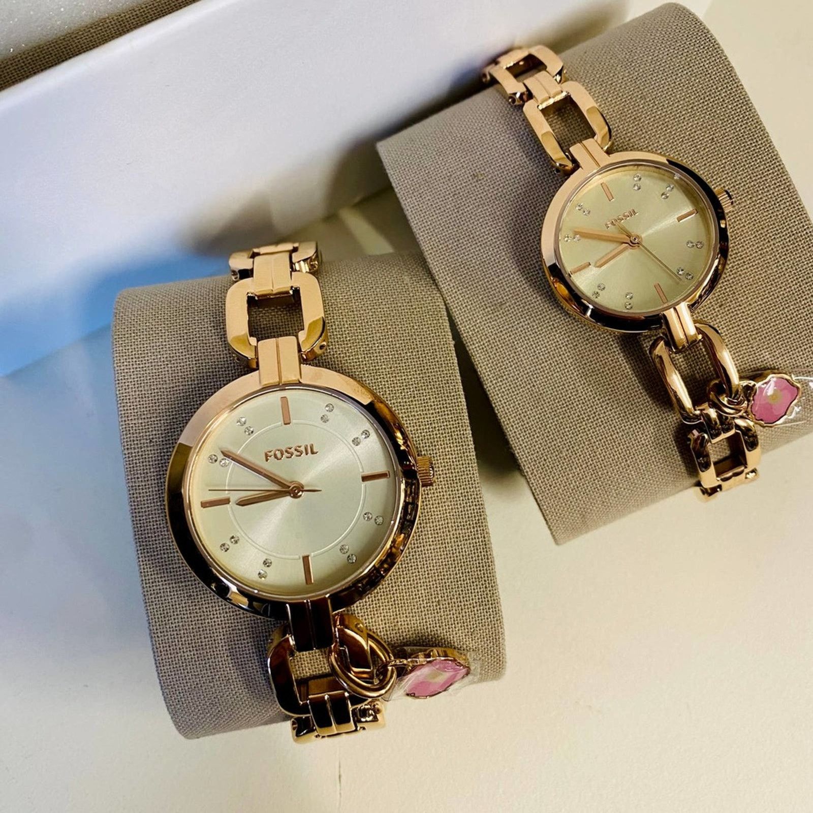 Fossil FOSSIL BQ3881SET Chronograph Rose Gold-Tone Alloy Watch Size ONE SIZE - 4 Thumbnail