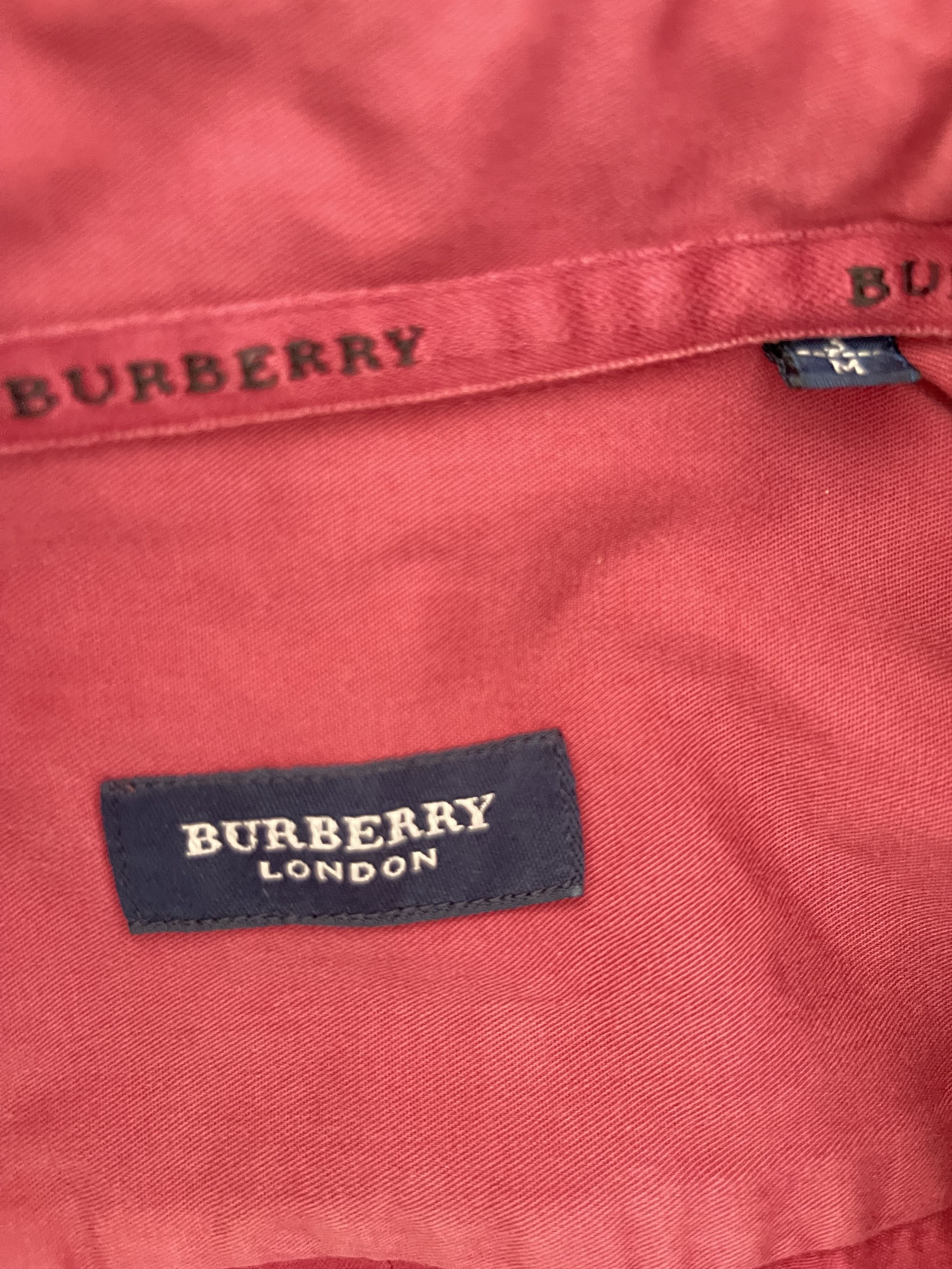 Burberry 🔥 shirt Burberry London red burgundy Size US M / EU 48-50 / 2 - 4 Thumbnail