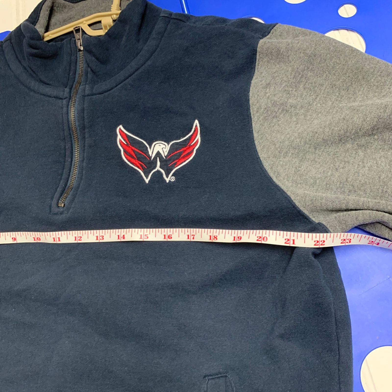Other Washington Capitals L NHL Half Zip Long Sleeve Sweatshirt Size US L / EU 52-54 / 3 - 6 Thumbnail