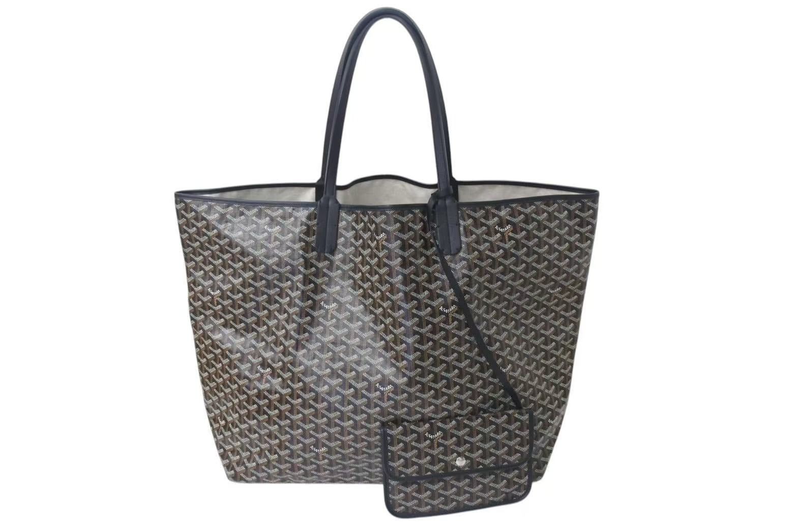 GOYARD 幾何学模様 ブラック トートバッグ Goyard Black Saint Louis GM – Dina C's Fab and Funky