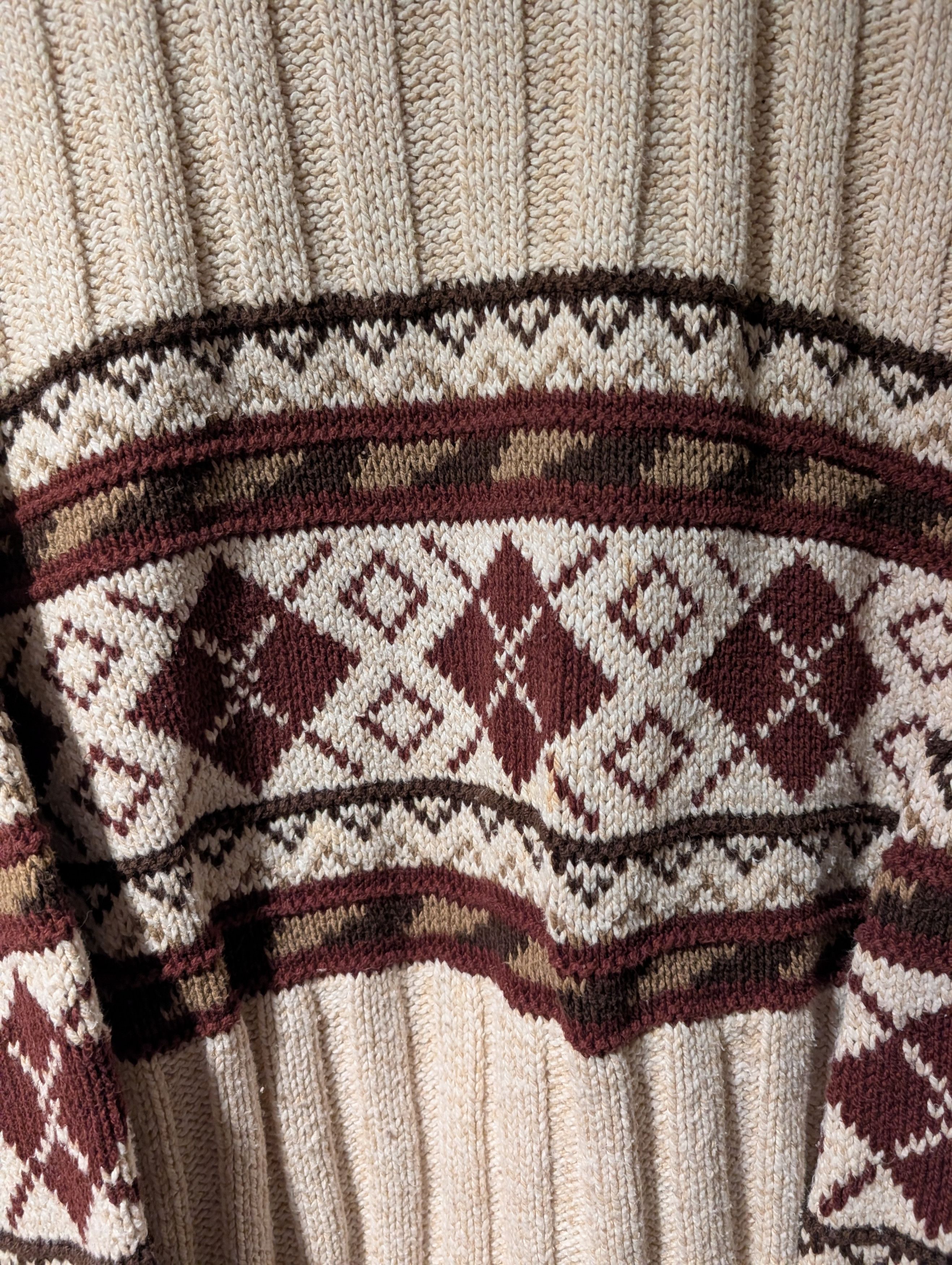Van Heusen Vintage Van Heusen Cable Knit Sweater Fair Isle Made in USA Size US XL / EU 56 / 4 - 2 Thumbnail