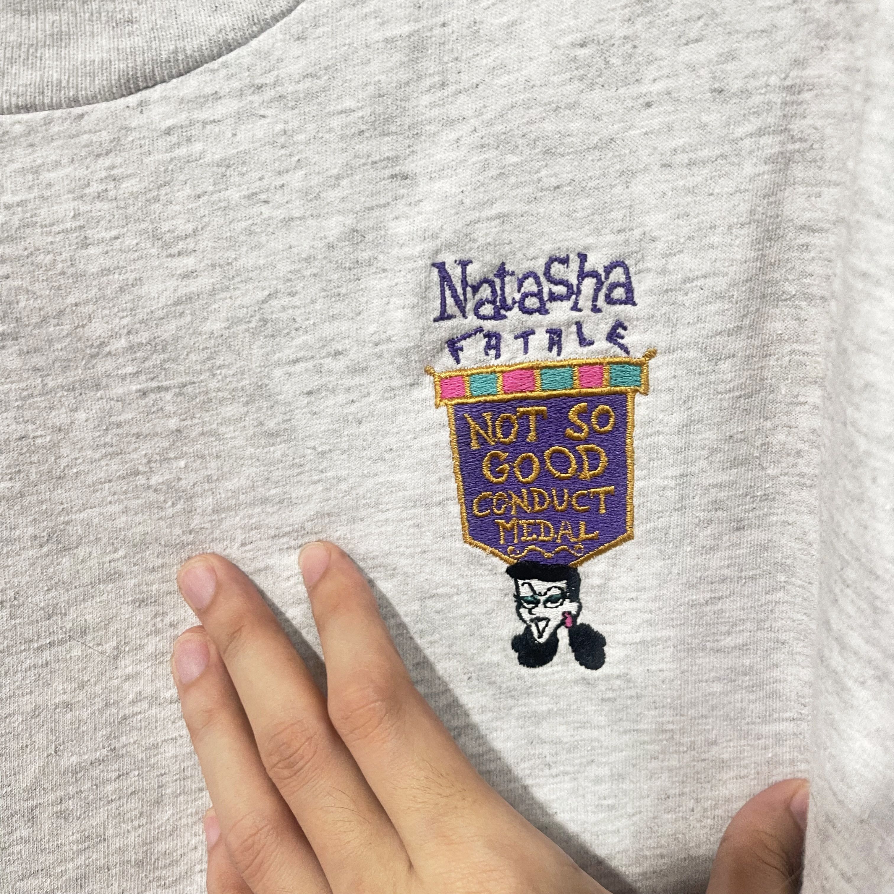 Vintage Vintage 90s Natasha Fatale Embroidered T-Shirt Size US L / EU 52-54 / 3 - 2 Thumbnail