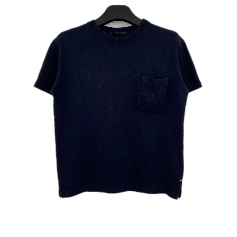 Louis Vuitton Louis Vuitton Navy Pocket Short Sleeve Tee Size US S / EU 44-46 / 1 - 1 Thumbnail