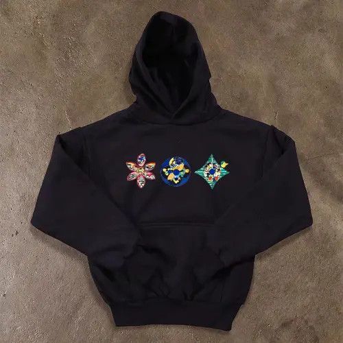VIBE Street Hip Hop Printed Thickened Hooded Sweatshirt Size US M / EU 48-50 / 2 - 3 Thumbnail