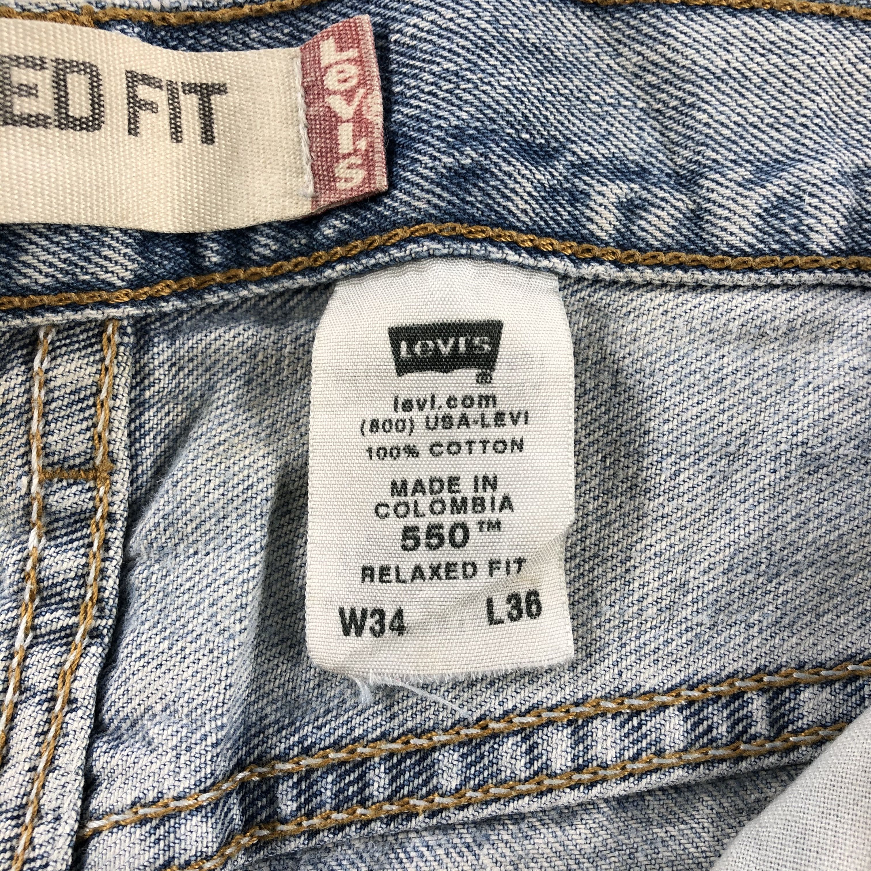 Levi's × Vintage Vintage Light Wash Levis 550 Jeans-JM1758 Size US 35 - 9 Thumbnail