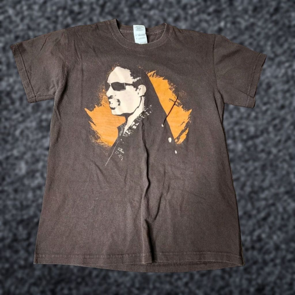 Gildan Stevie Wonder 1 Da Wear Tour Double Sided Distressed Music T Shirt Brown Small Size US S / EU 44-46 / 1 - 1 Thumbnail
