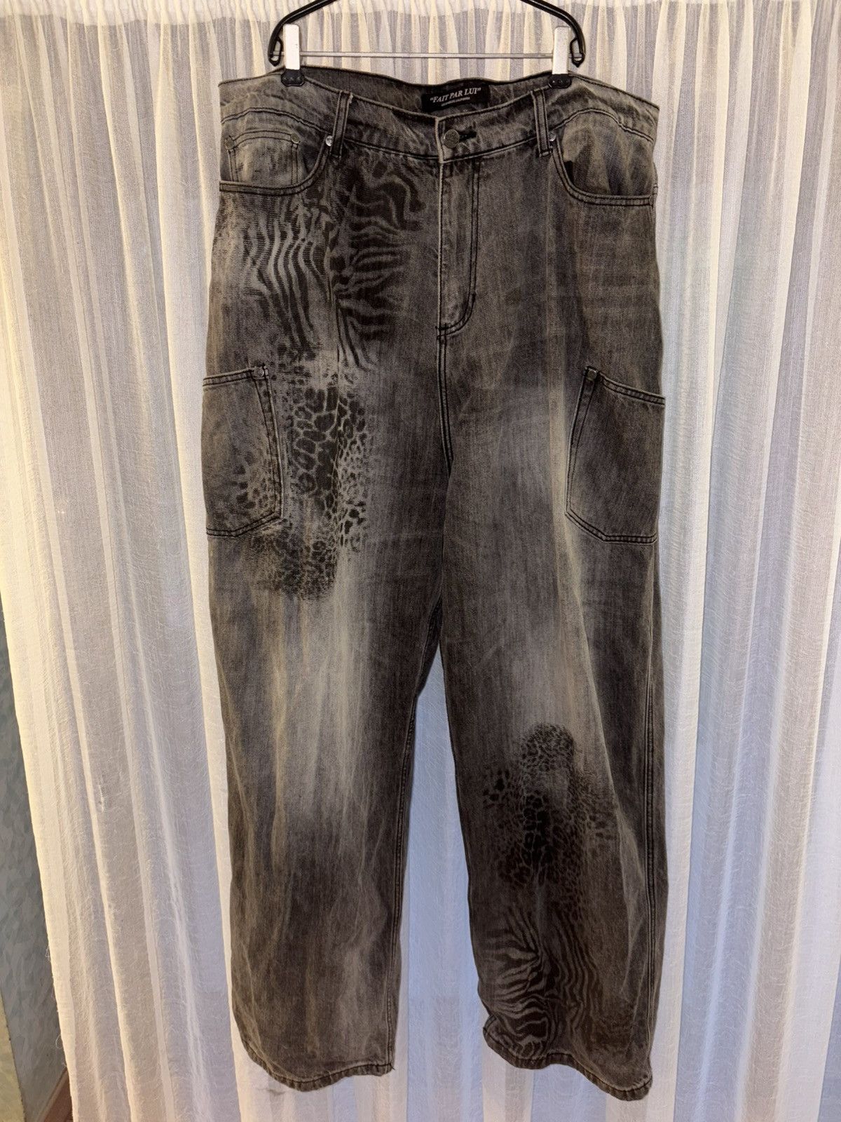 Other Fait Par Lui leopard denim Size US 36 / EU 52 - 1 Thumbnail