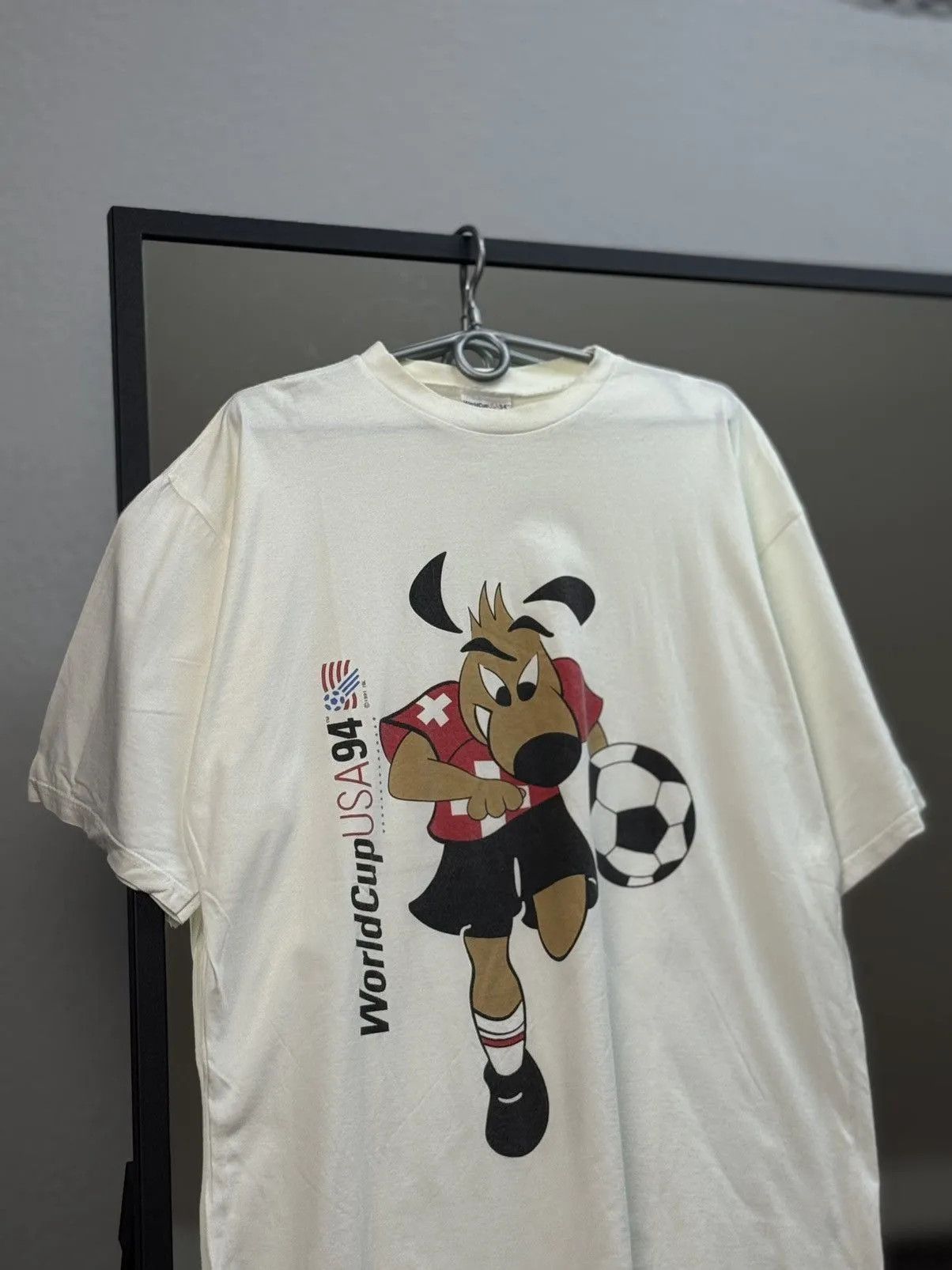 Vintage Rare WorldCup USA 1994 white t-shirt Band Jersey Size US XL / EU 56 / 4 - 2 Thumbnail