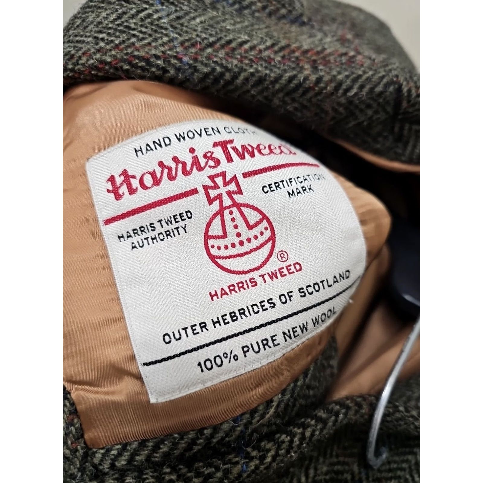 Harris Tweed Harris Tweed Blazer Wool Plaid 2-Button Single-Breasted Navy Blue Green Red Black 40R Mens Vintage Notch Lapel Dry Clean Only Size 40R - 6 Thumbnail
