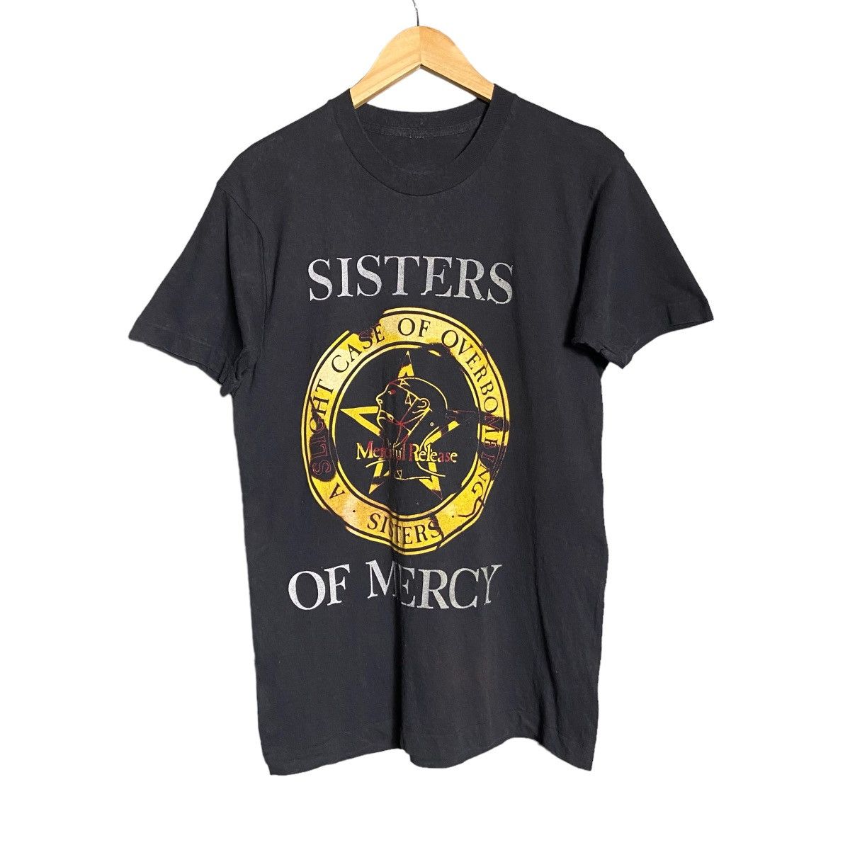 image of Band Tees x Tour Tee Vintage 90's Sisters Of Mercy Tour Band Tee in Black, Men's (Size Medium)