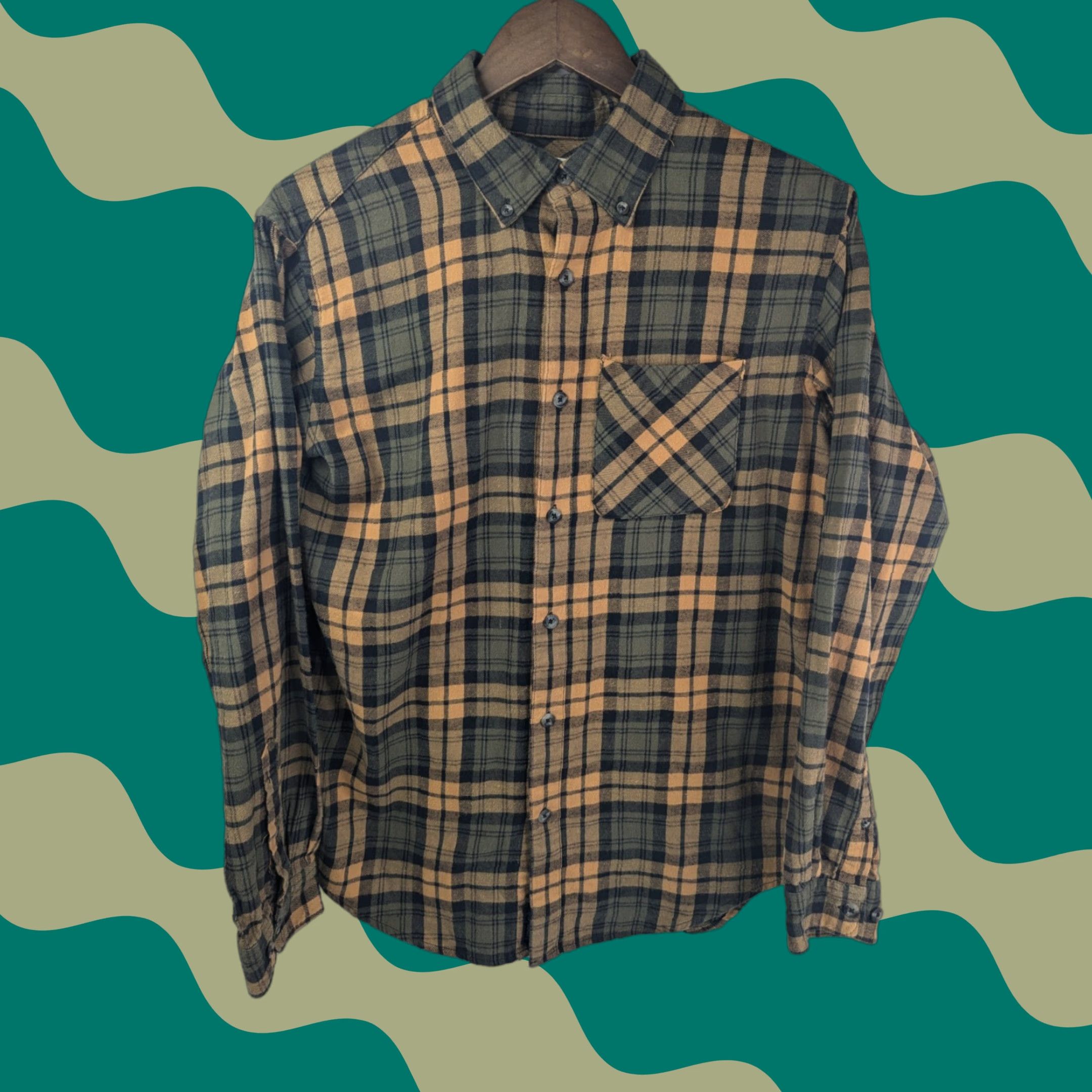 Vintage Magellan Outdoors Classic Fit Button Down Flannel Shirt Men's S Tapenade Plaid Size US S / EU 44-46 / 1 - 1 Thumbnail