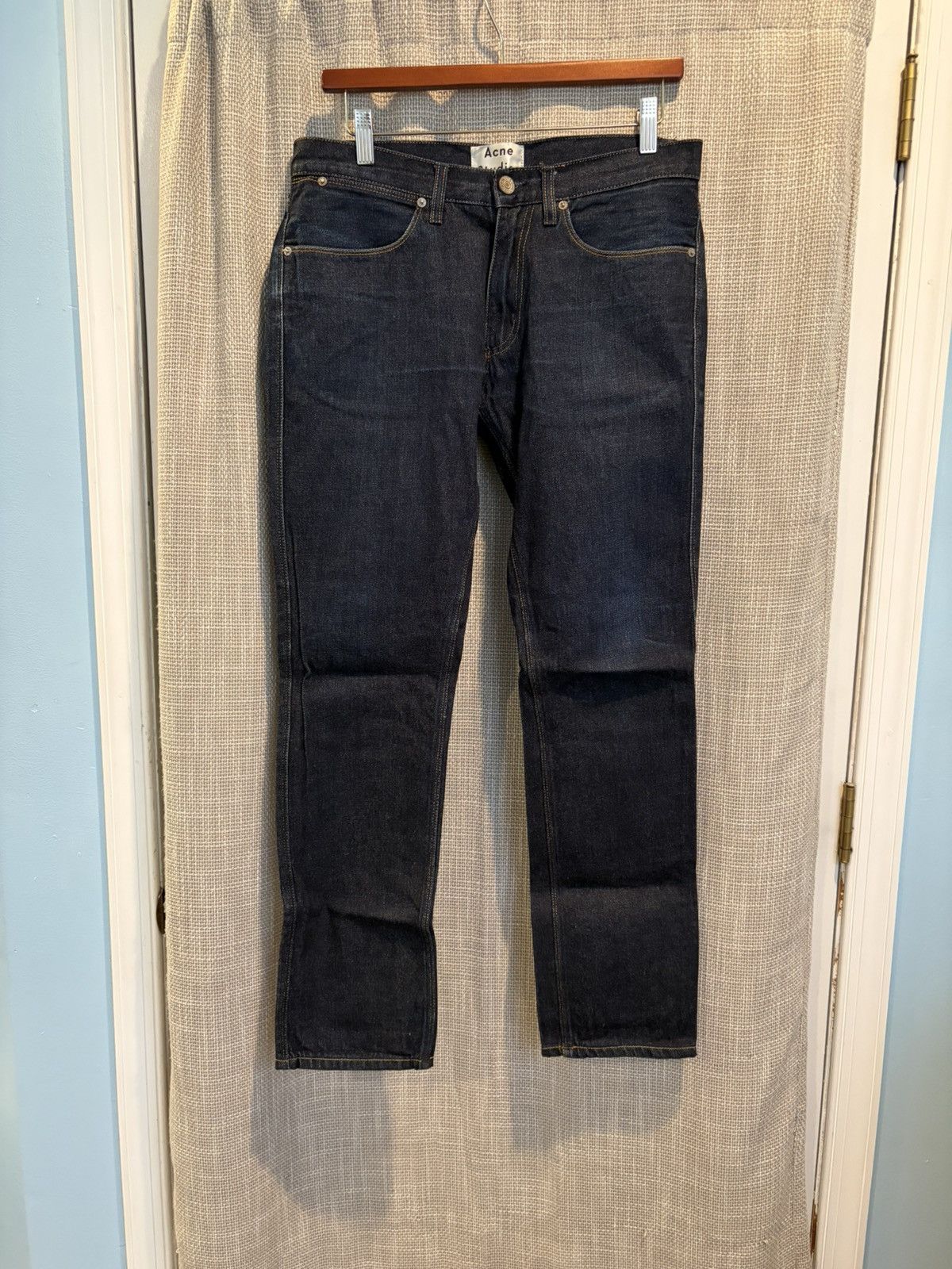 Acne Studios Acne Studios Max Raw Denim Slim Fit Blue Jeans Size US 32 / EU 48 - 1 Thumbnail