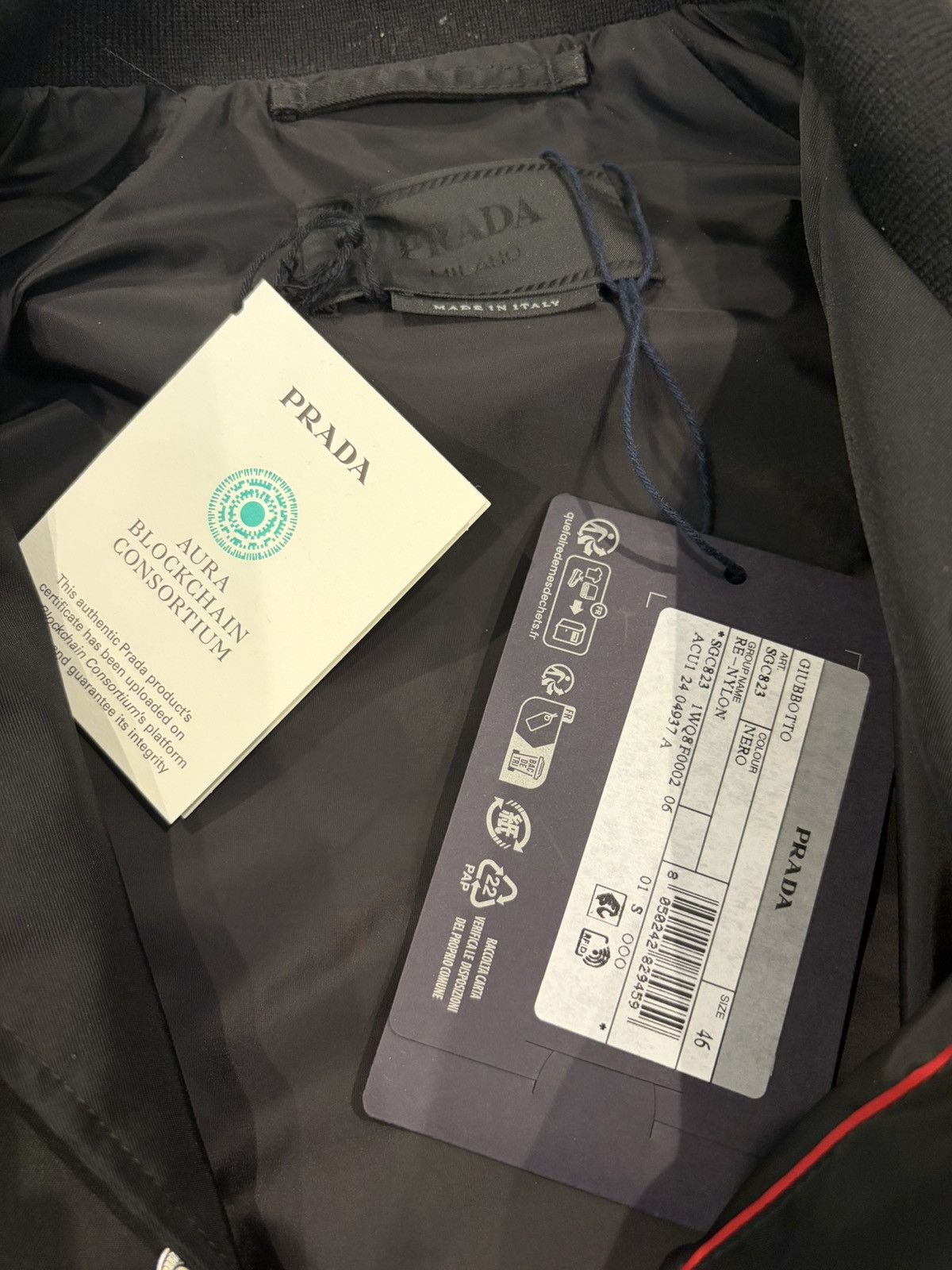 Prada Prada Re-Nylon Varsity Jacket Size US M / EU 48-50 / 2 - 3 Thumbnail
