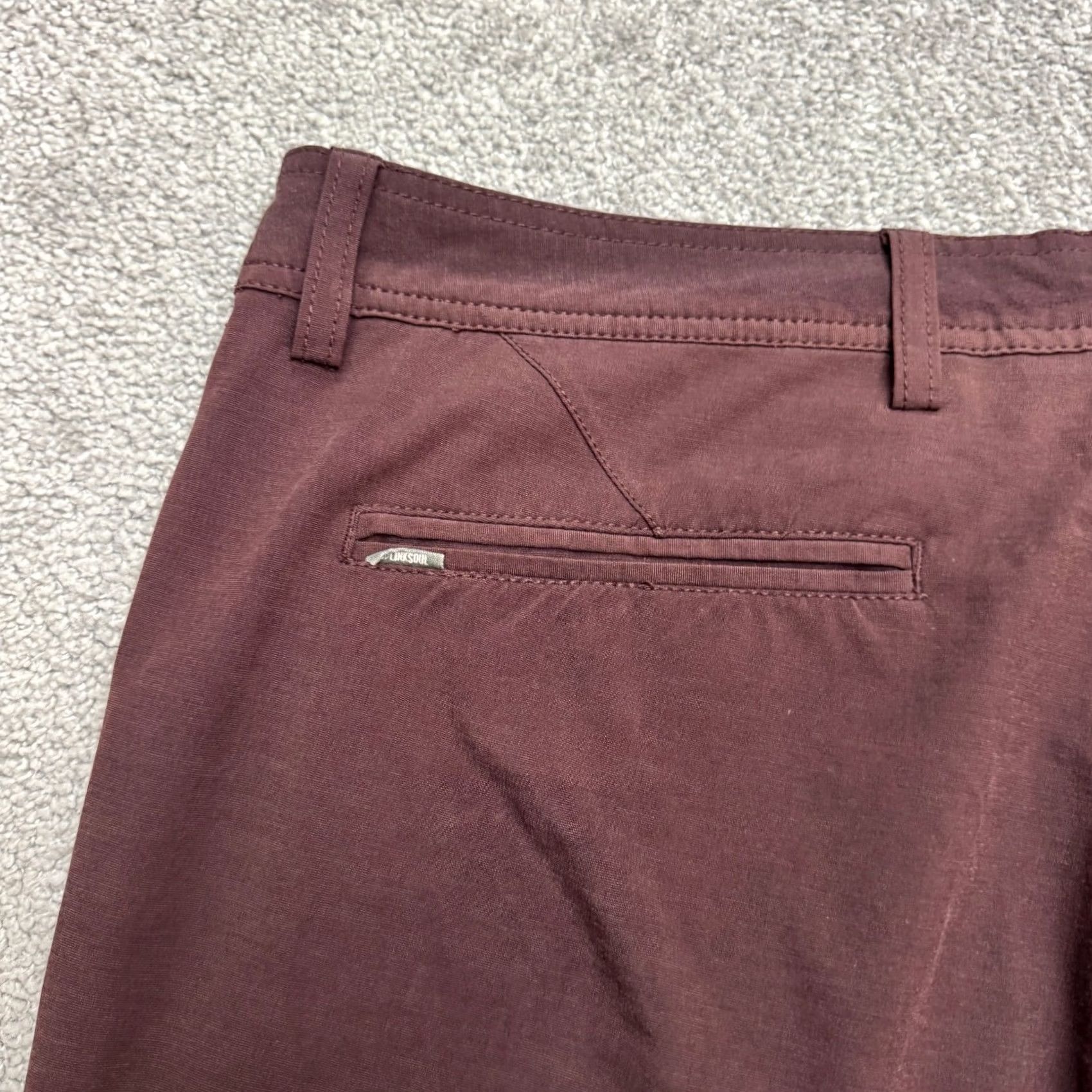 Vintage Linksoul Performance Boardwalk Golf Hybrid Chino Shorts Mens 38 Brown Stretch Size US 38 / EU 54 - 6 Thumbnail