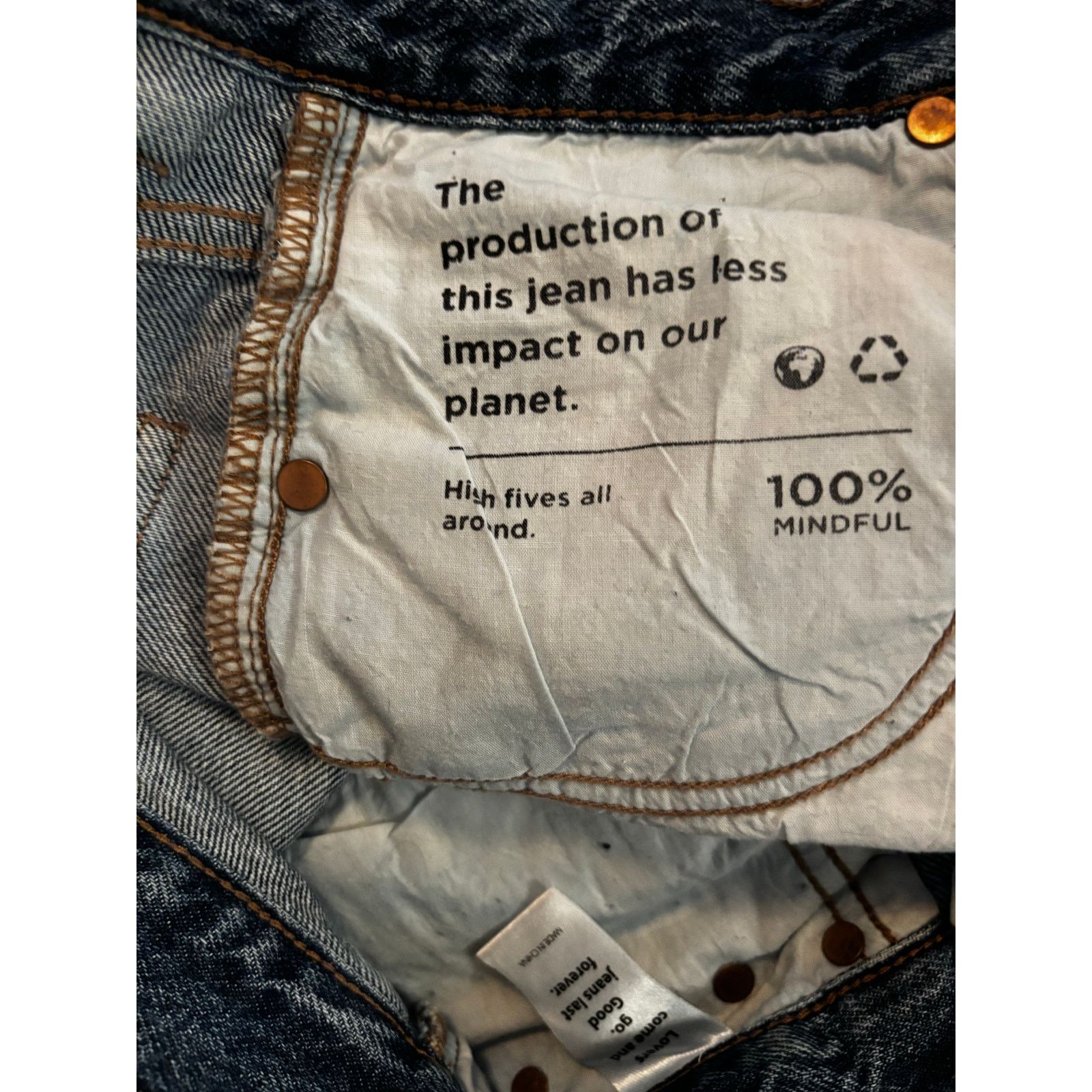 Pacsun Pacsun 100% cotton “dad jeans” sz 25 button fly Size 25" / US 0 / IT 36 - 4 Thumbnail